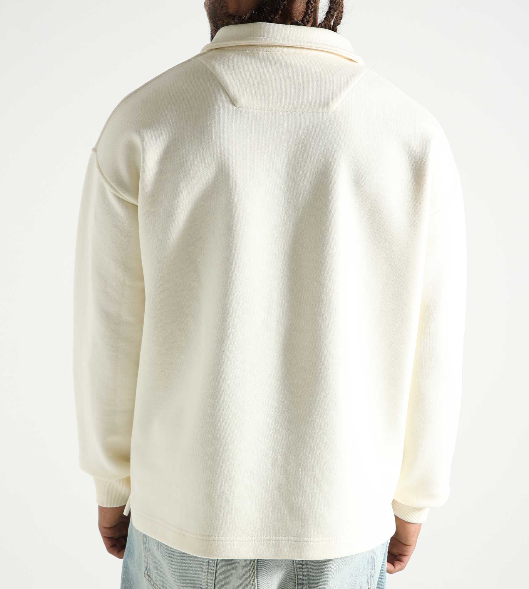 Baskèts Modern Half-Zip Polo Butter