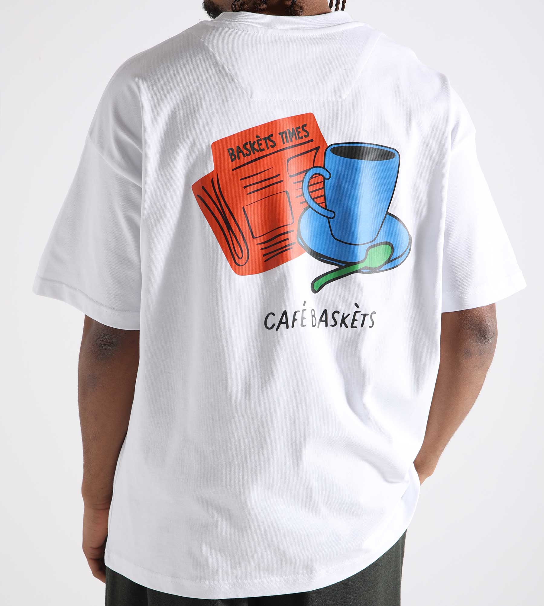 Café Baskèts Times Tee White