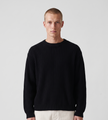 Baskèts Heavy Rib Knit Crewneck Black
