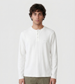 Bram's Fruit Script Logo Henley Longsleeve White