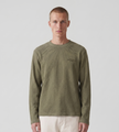 Bram's Fruit Stamp Waffle Longsleeve Washed Olive Green