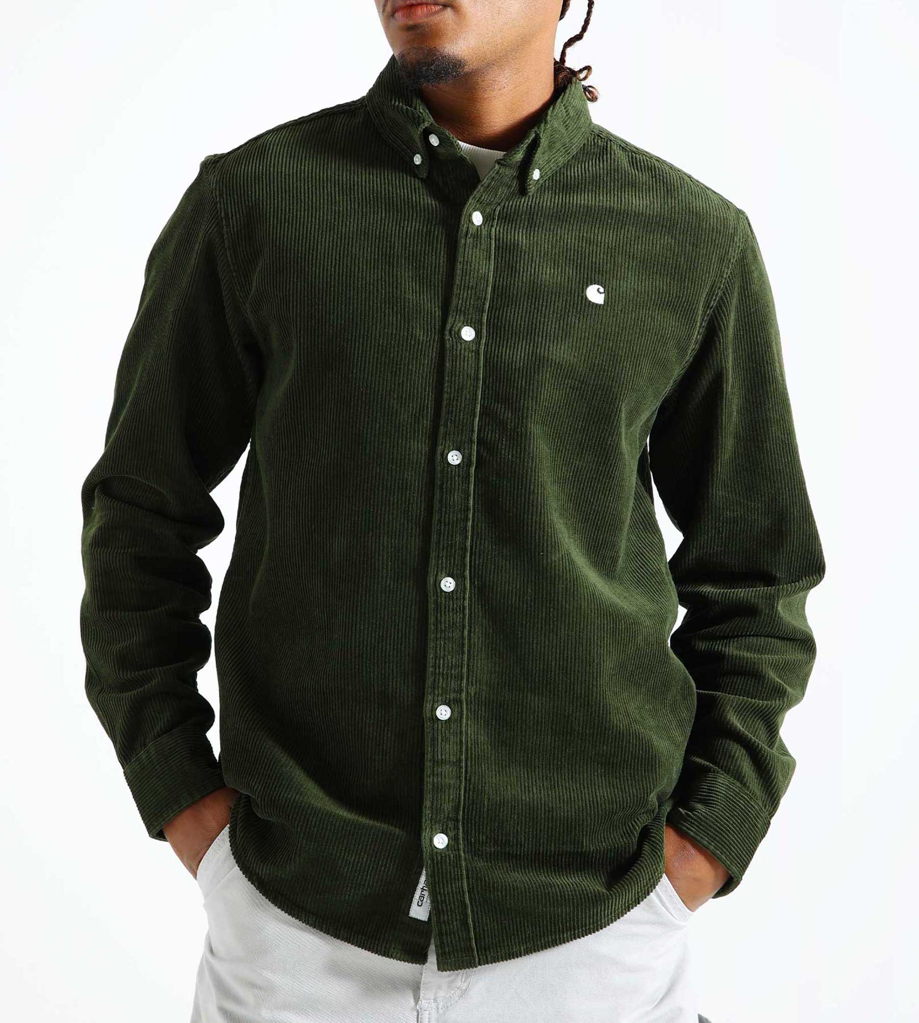 Carhartt WIP Madison Cord Shirt Tarragon Wax