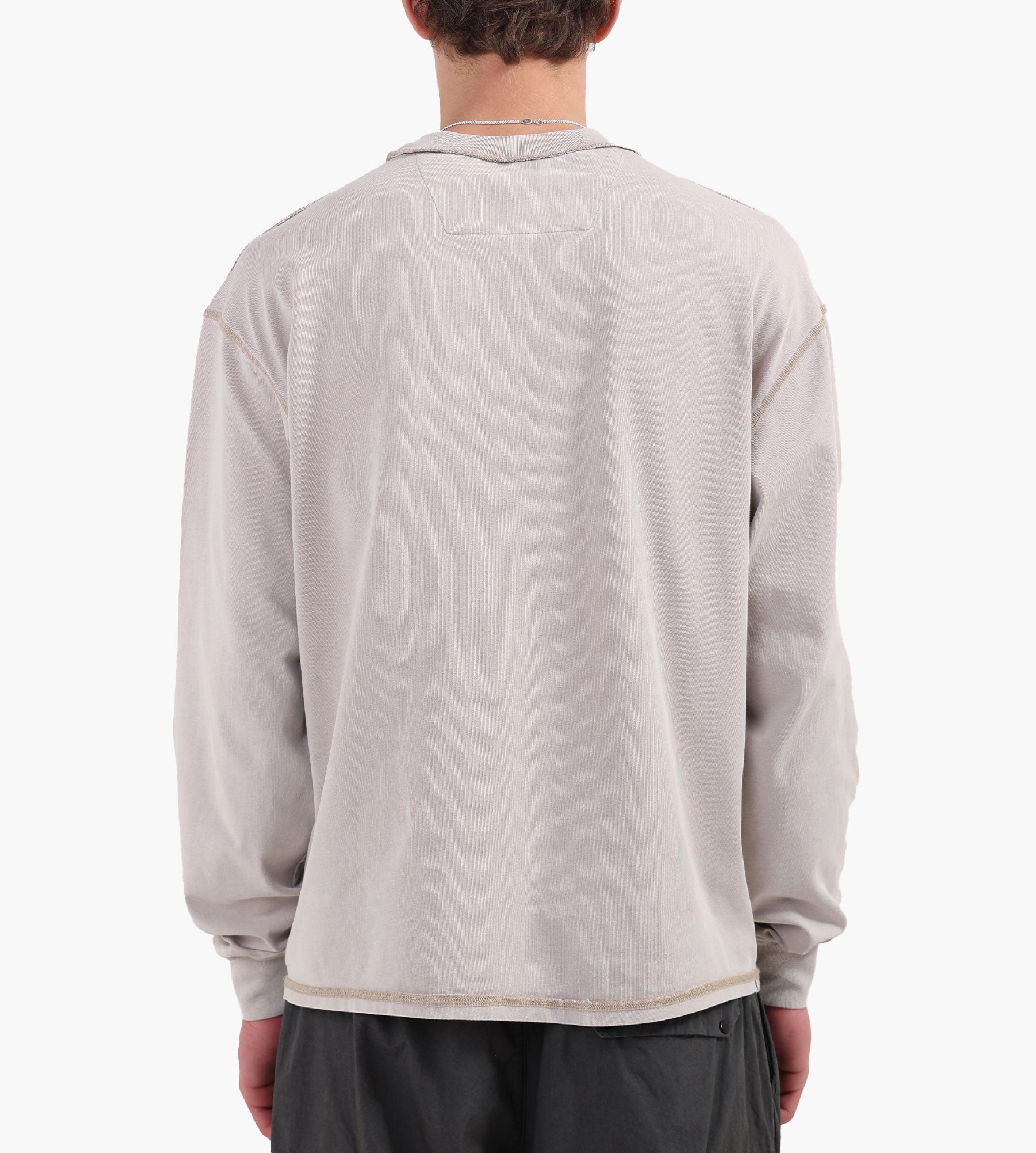 Baskèts Reversed Garment Dye Longsleeve Sand - Baskèts - Clothing