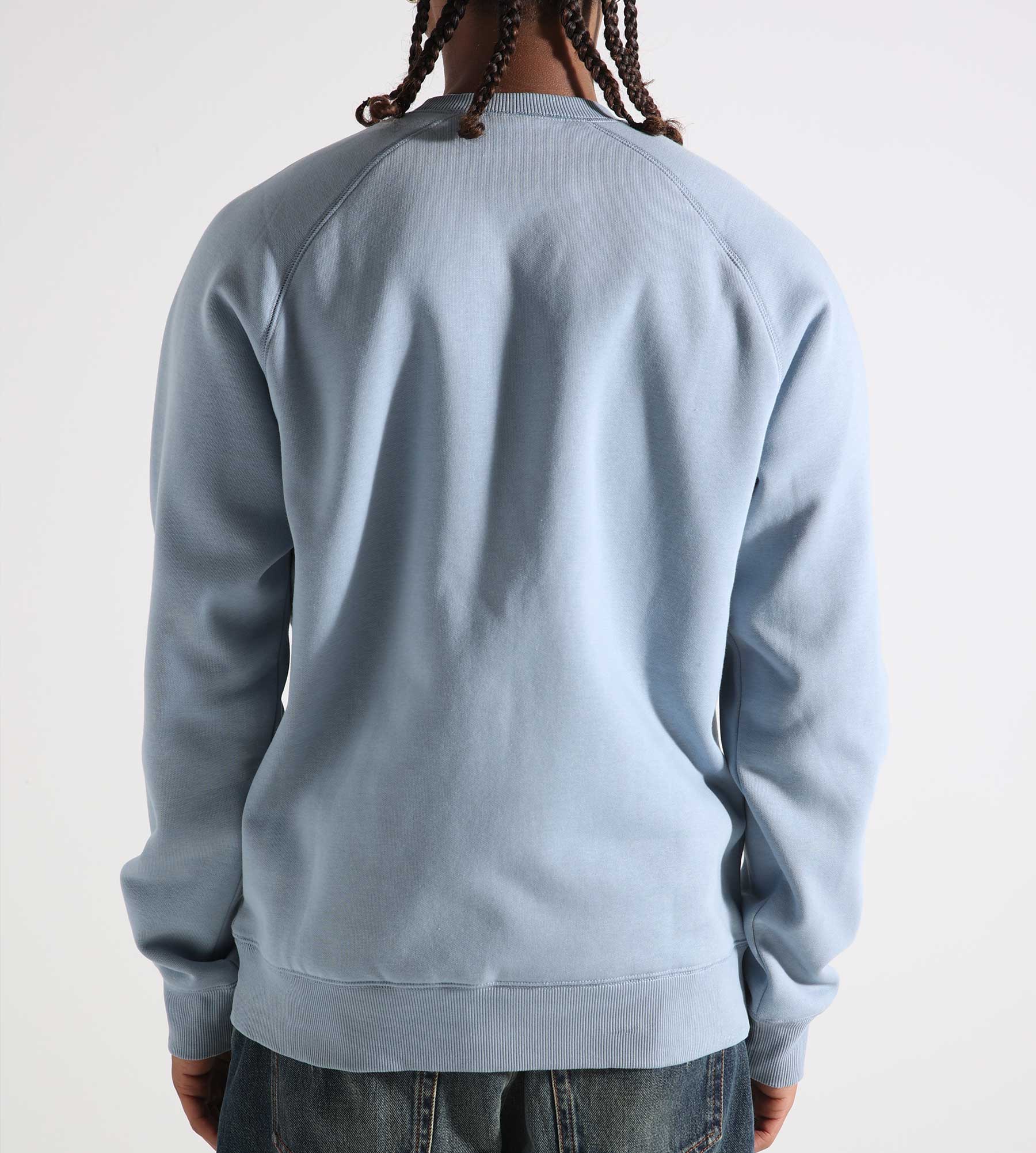 Carhartt WIP Chase Sweater Frosted Blue Gold