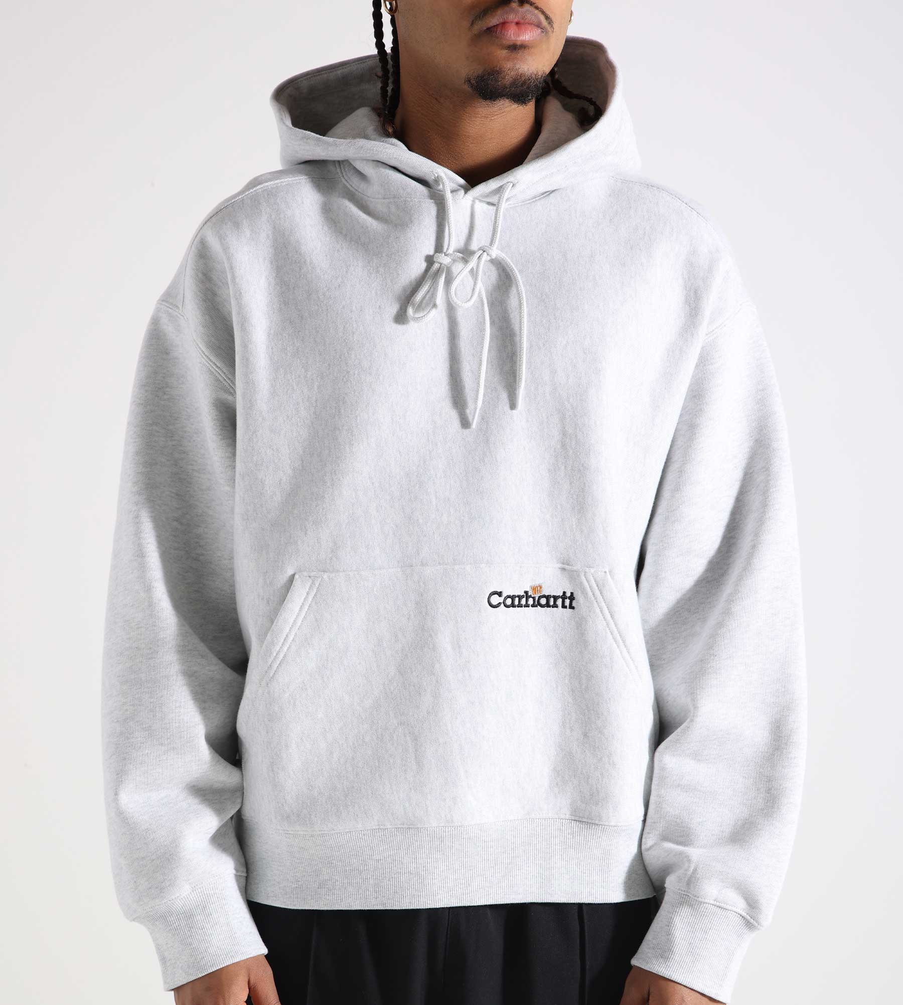 Carhartt WIP Label Script Hoodie Ash Heather