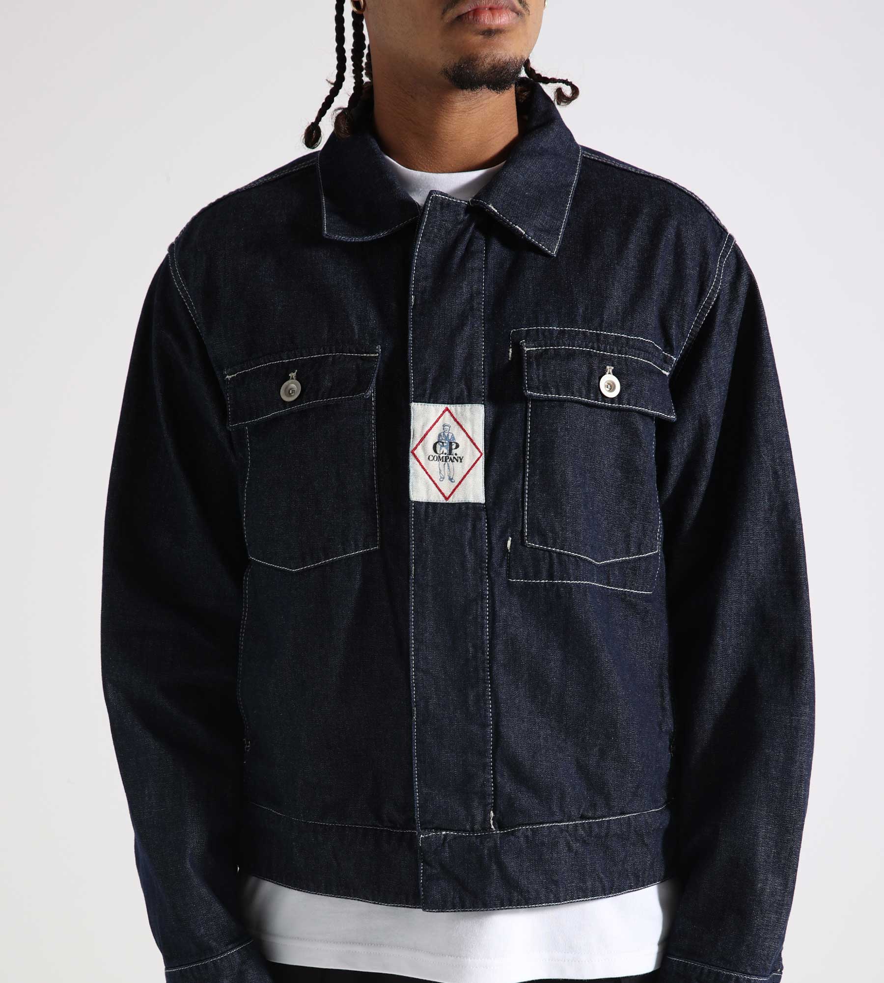 C.P. Company Short Jacket Denim-Normal Washed 40°