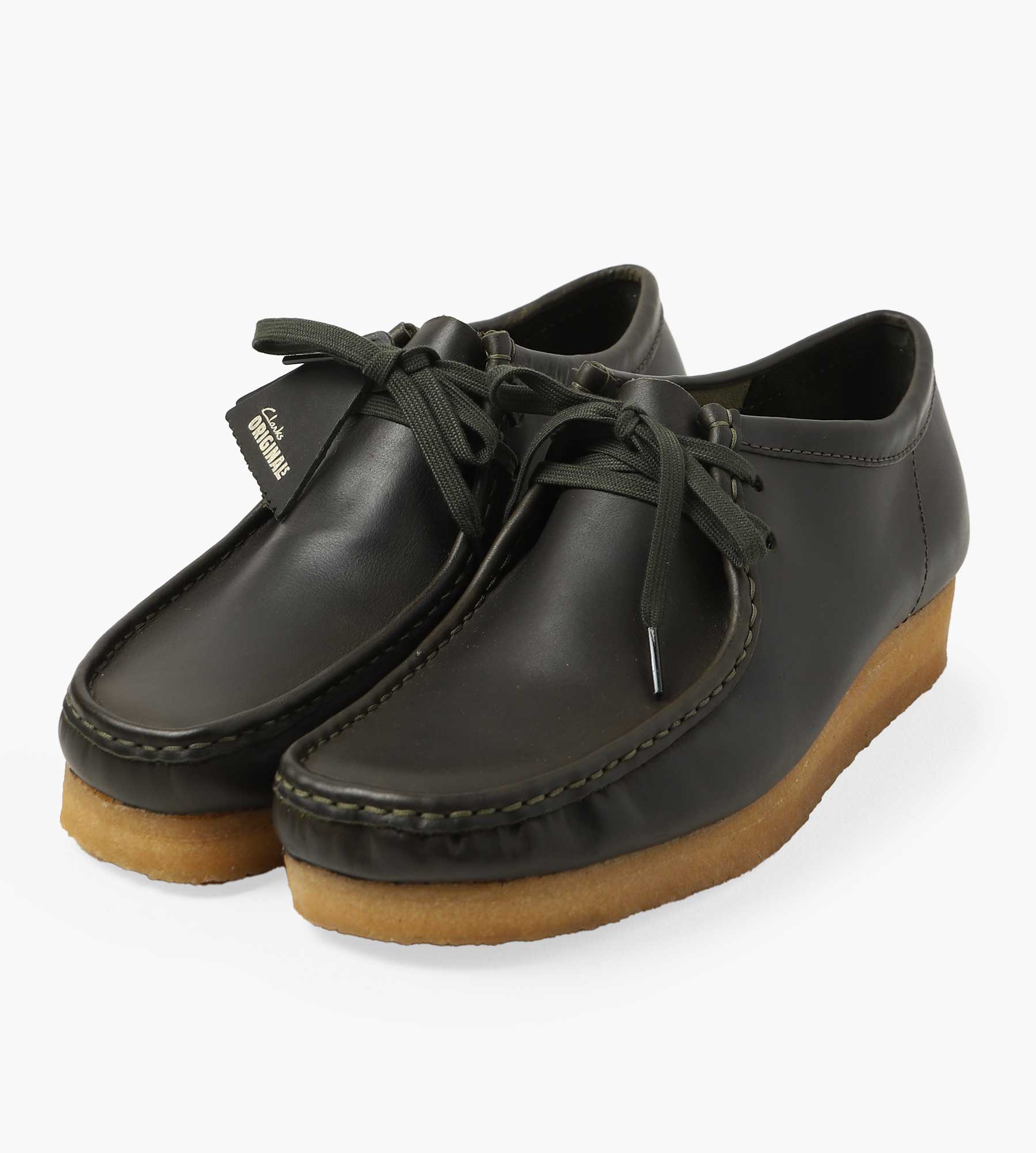 Clarks Originals Wallabee Forest Green Lea