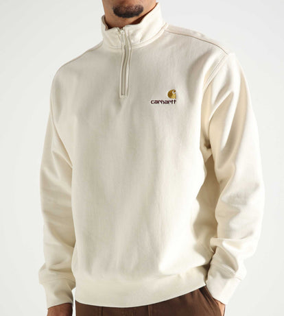 Carhartt WIP Half Zip American Script Sweater Natural
