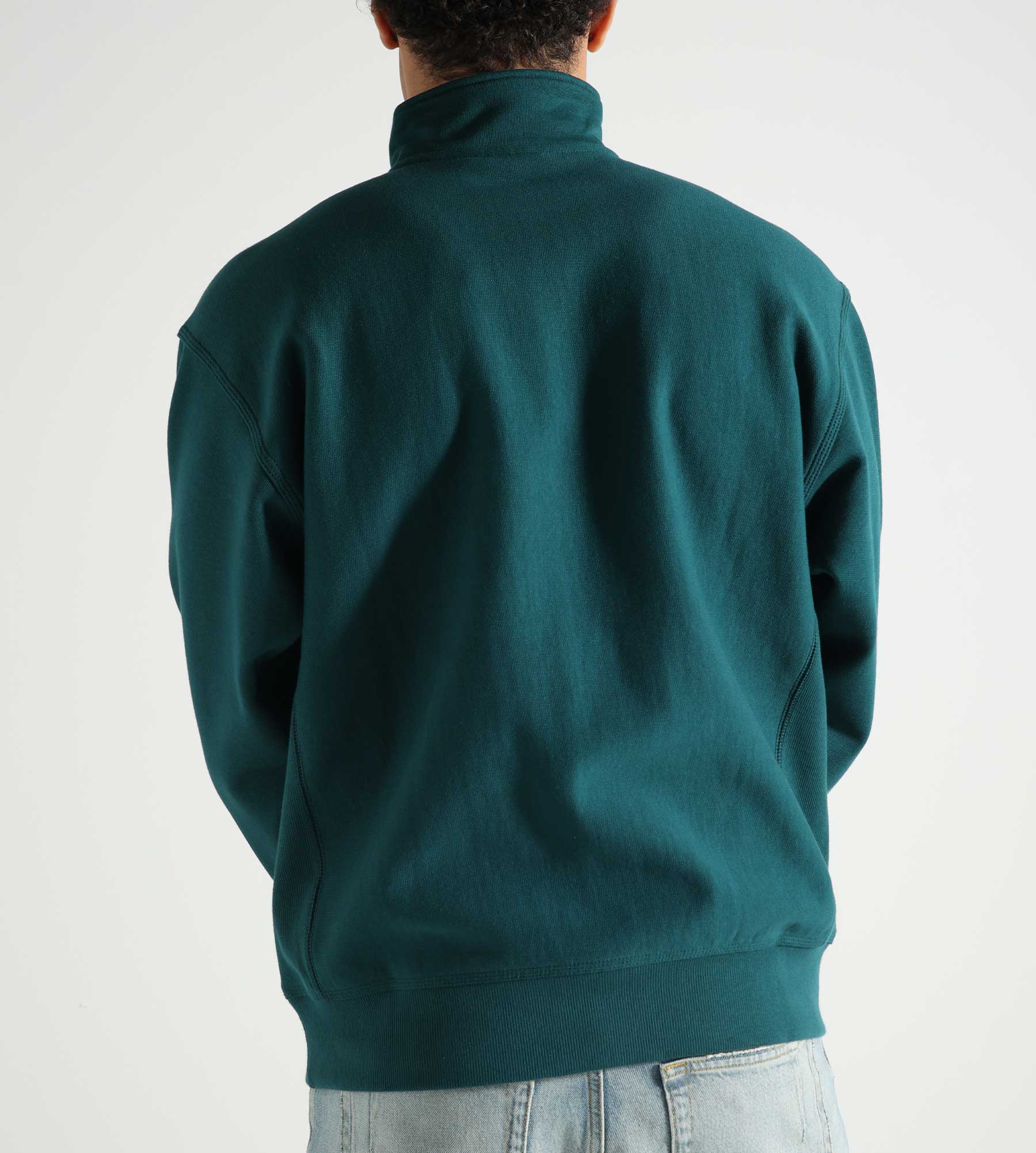 Carhartt WIP Half Zip American Script Sweater Malachite