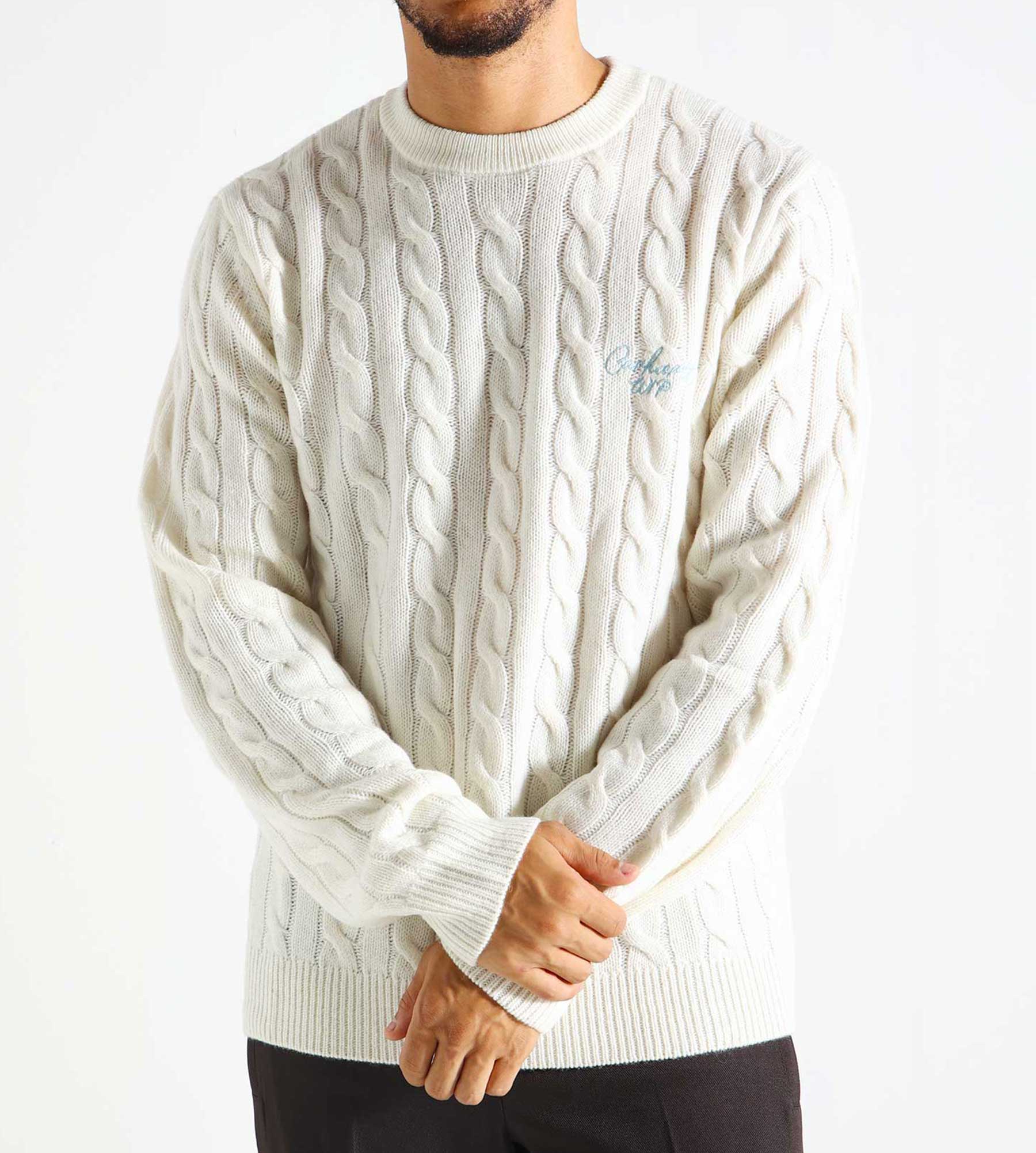 Carhartt WIP Signature Sweater Natural Dusty Ice