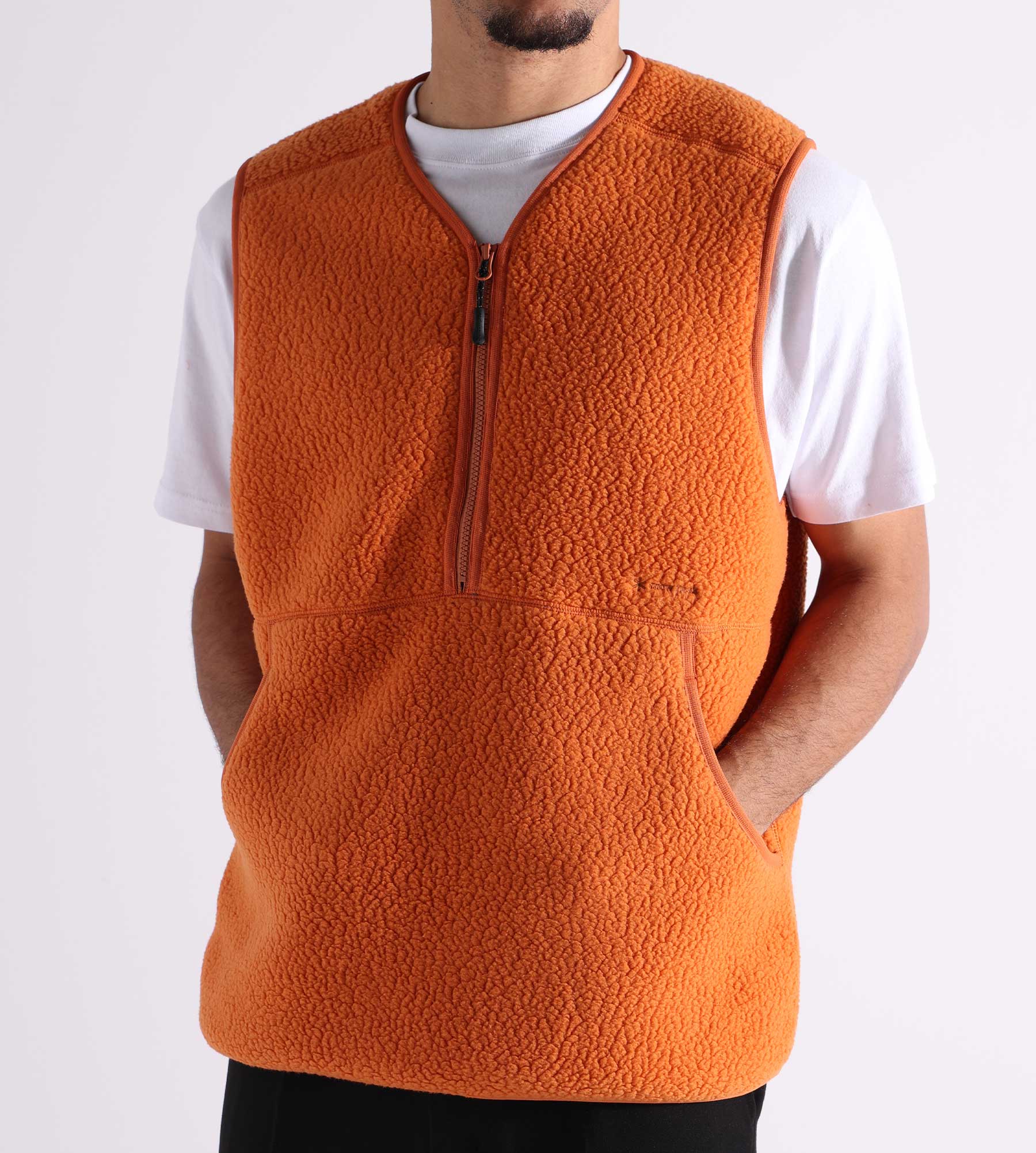 Snow Peak Thermal Boa Fleece Vest Orange