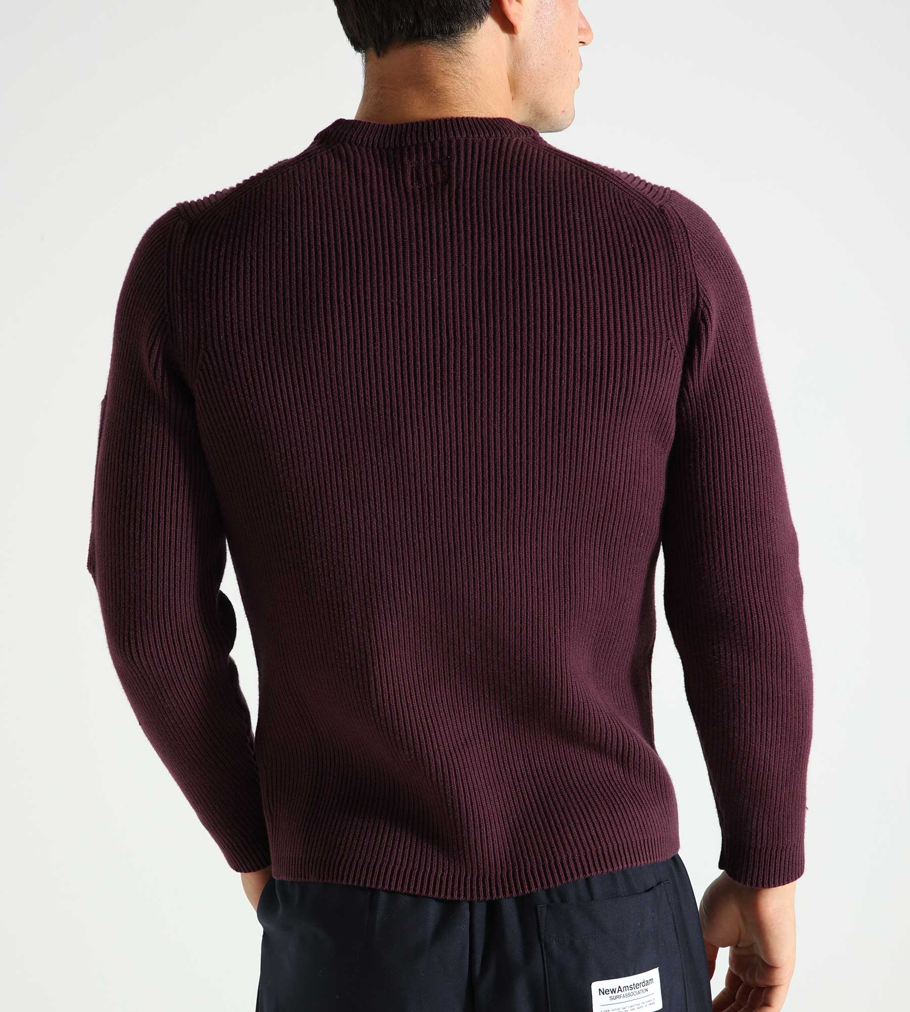 C.P. Company Full Rib Crew Neck Knit Potent Purple