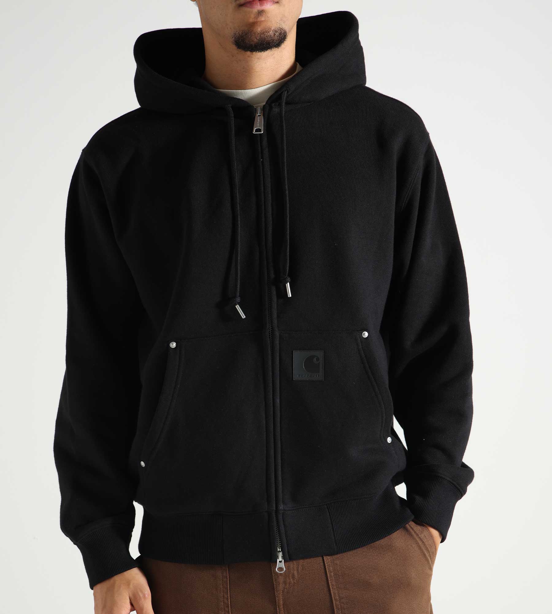 Carhartt WIP Hooded Eldon Sweater Jacket Black