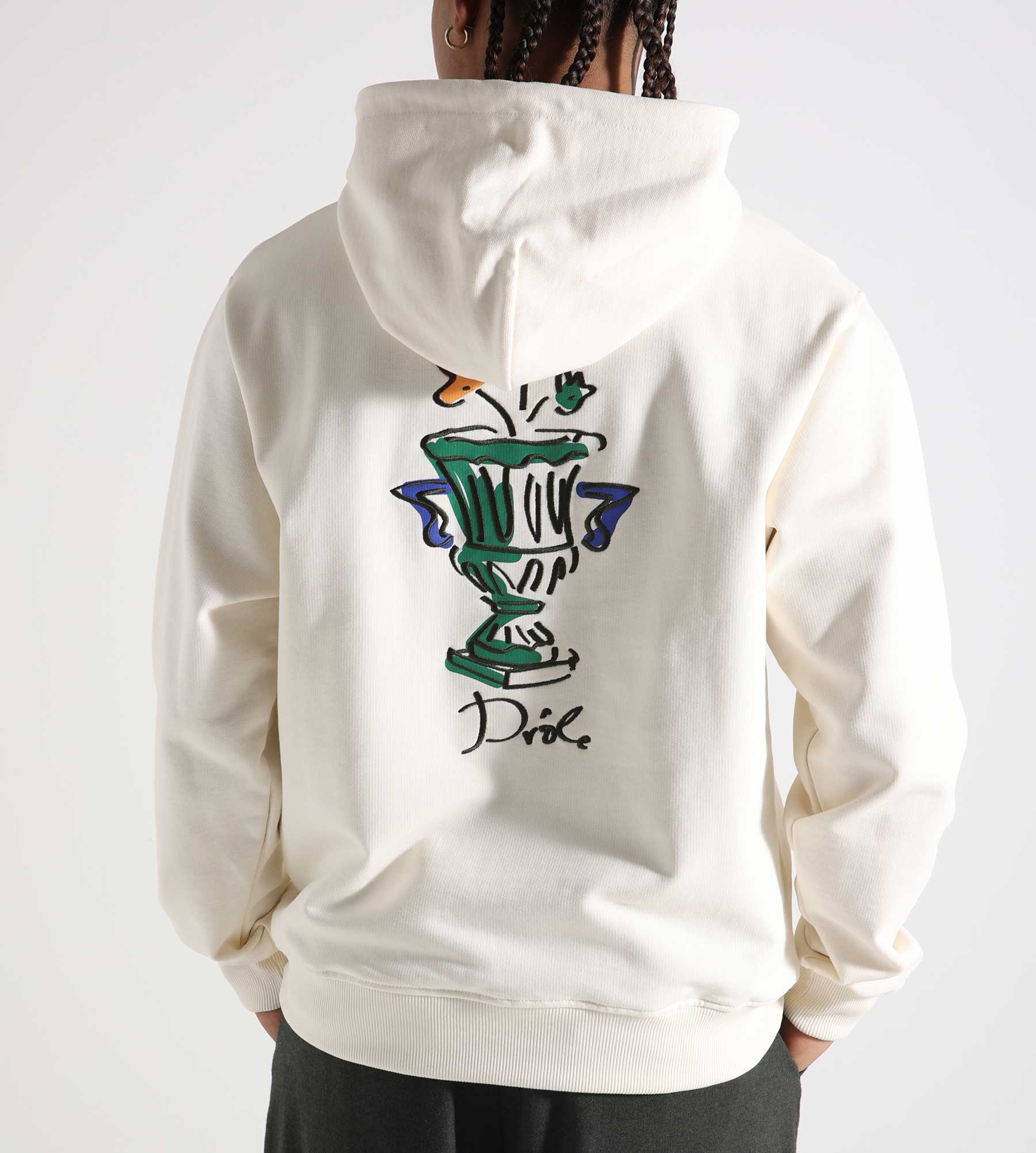 Drôle de Monsieur Le Hoodie Vase Cream