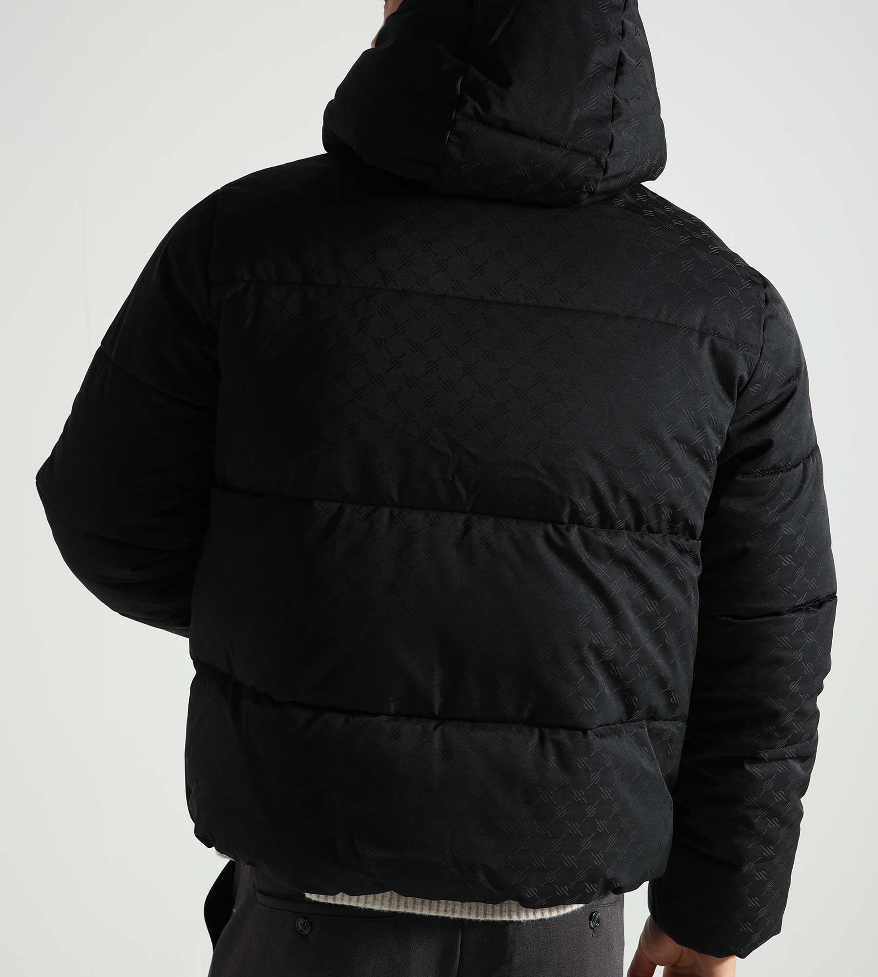 Daily Paper Monogram Puffer Jacket Black