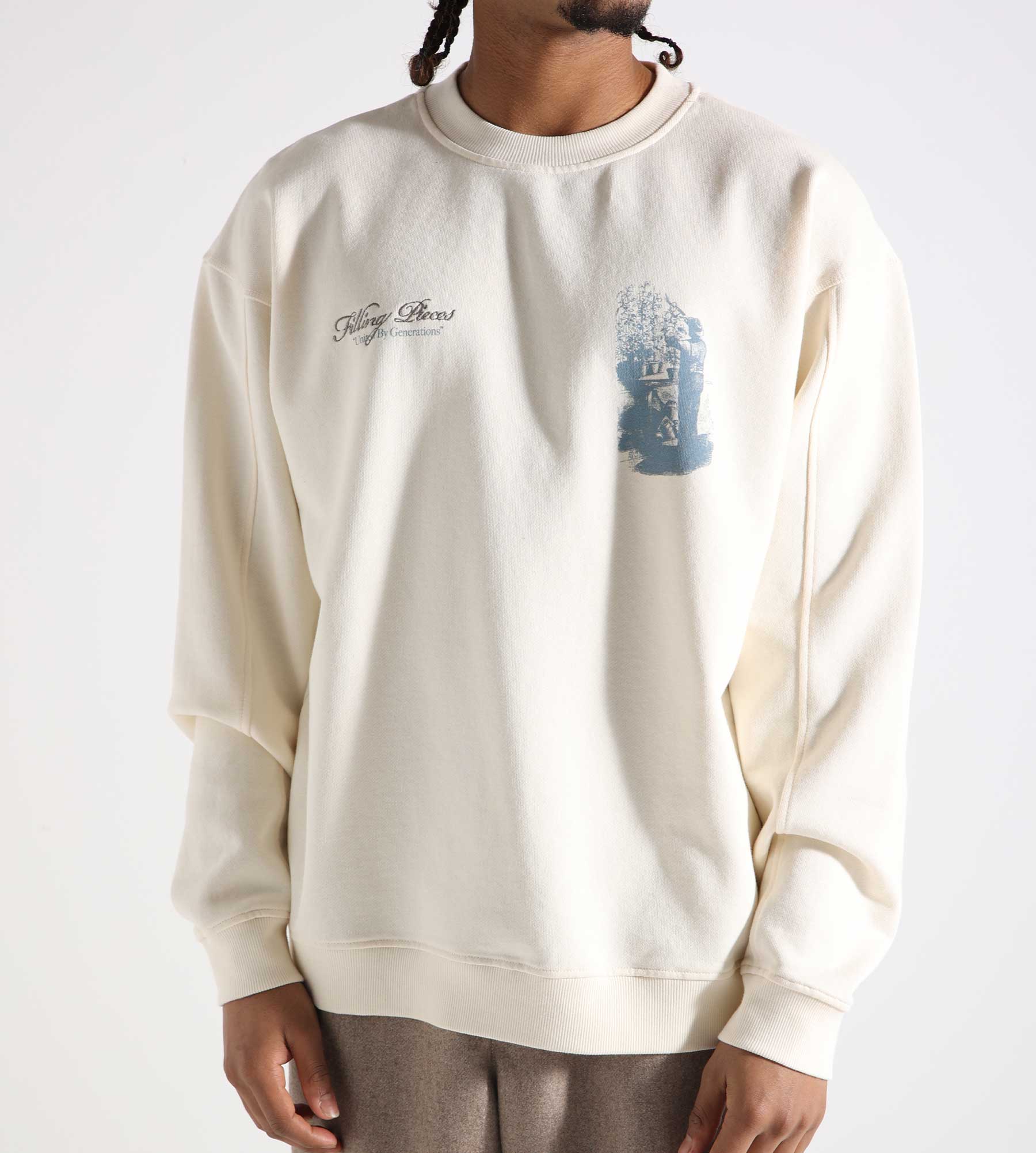 Filling Pieces Sweater Gardener Antique White