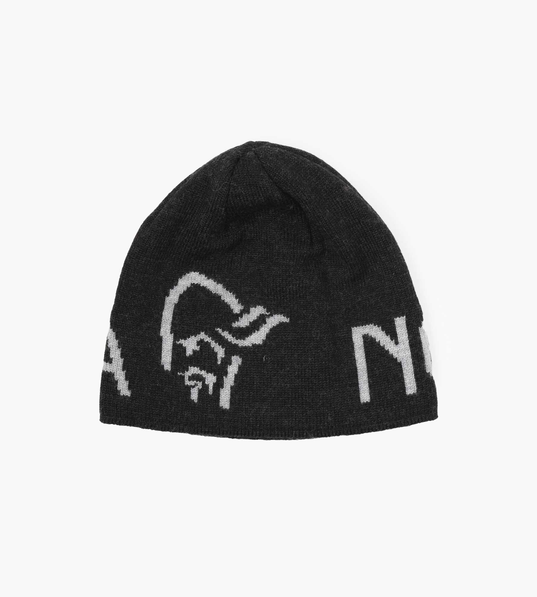 Norrøna /29 Merinoull Logo Beanie Caviar Melange