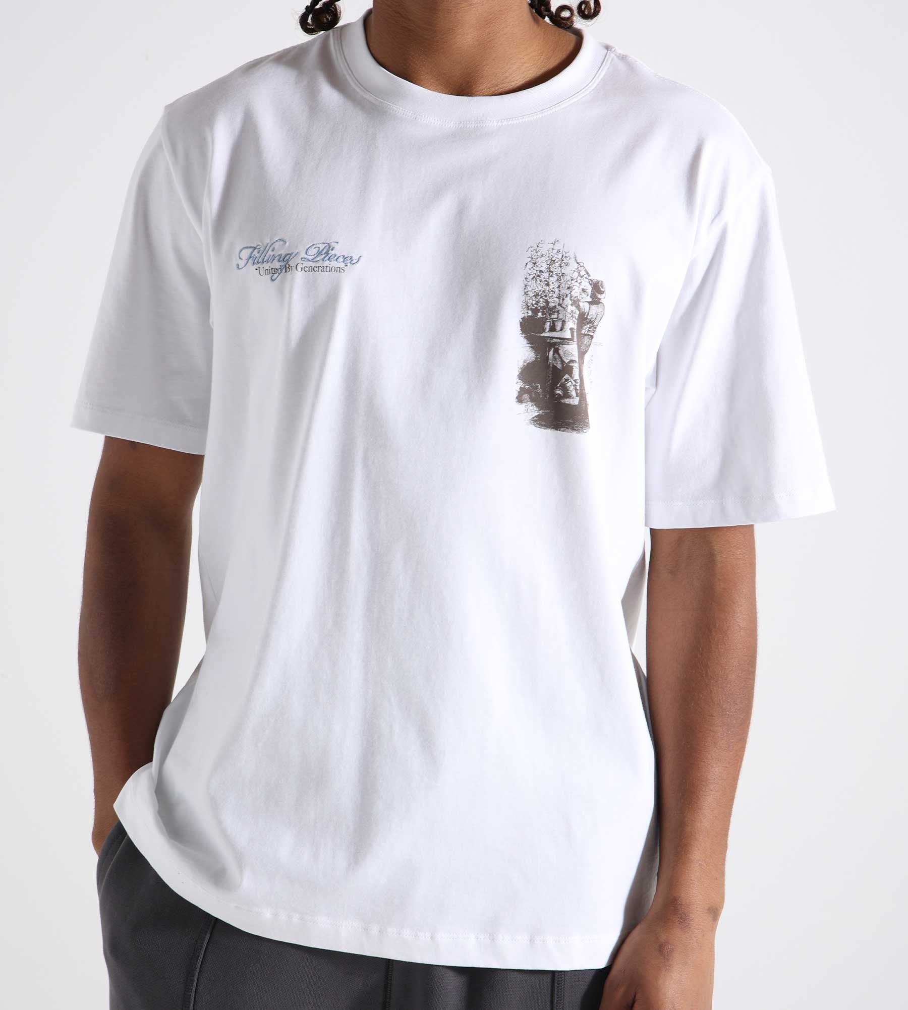 Filling Pieces T-shirt Gardener White