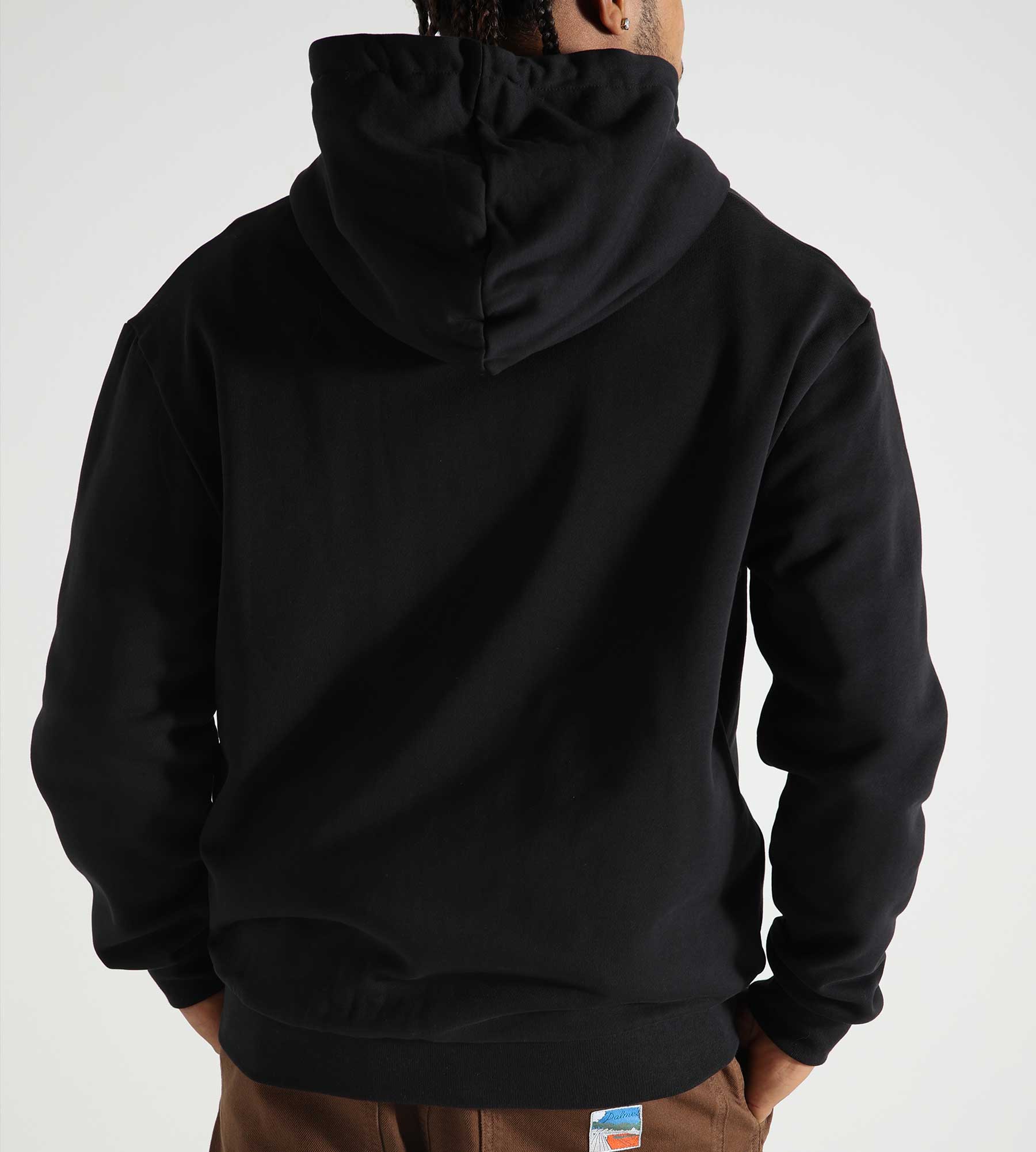 Flâneur Signature Zip-Up Hoodie Black