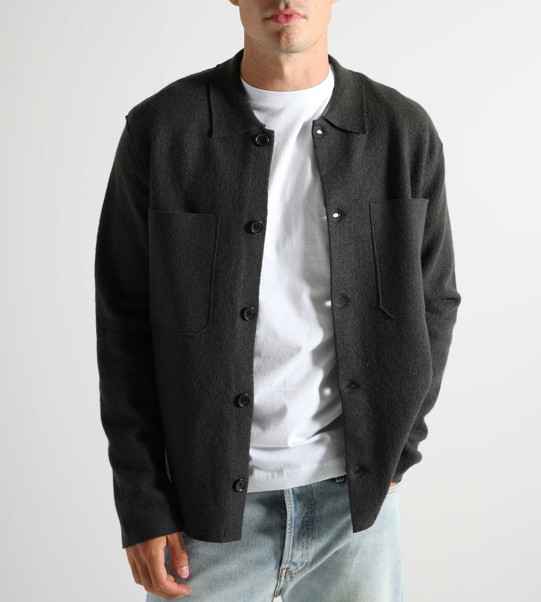 NN.07 Jonas Overshirt 6398 Dark Army