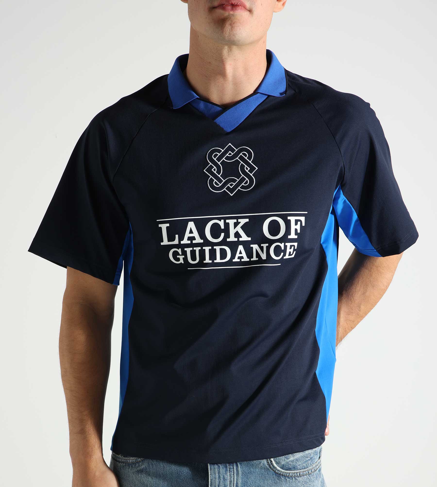 Lack of Guidance Abdi T-Shirt Navy Cobalt