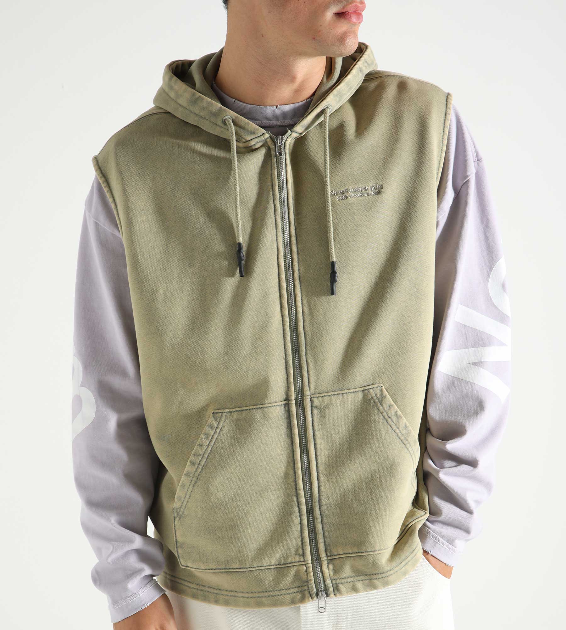 New Amsterdam Surf Association Sleeveless Hoodie Dune