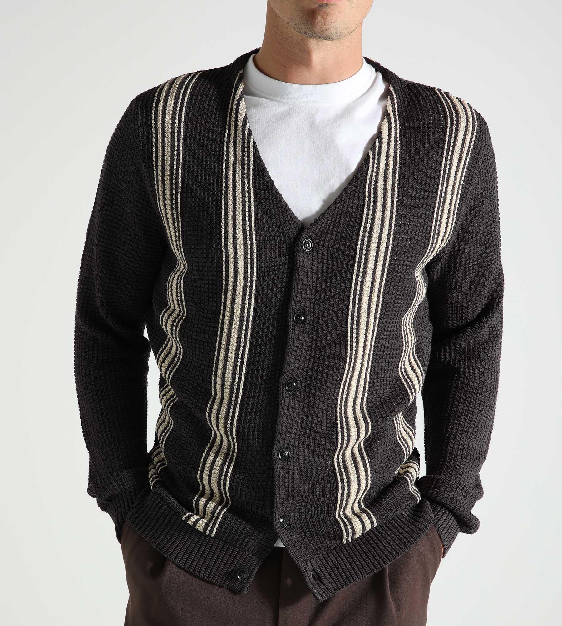 Magic Castles Frank Cardigan Charcoal Mesh