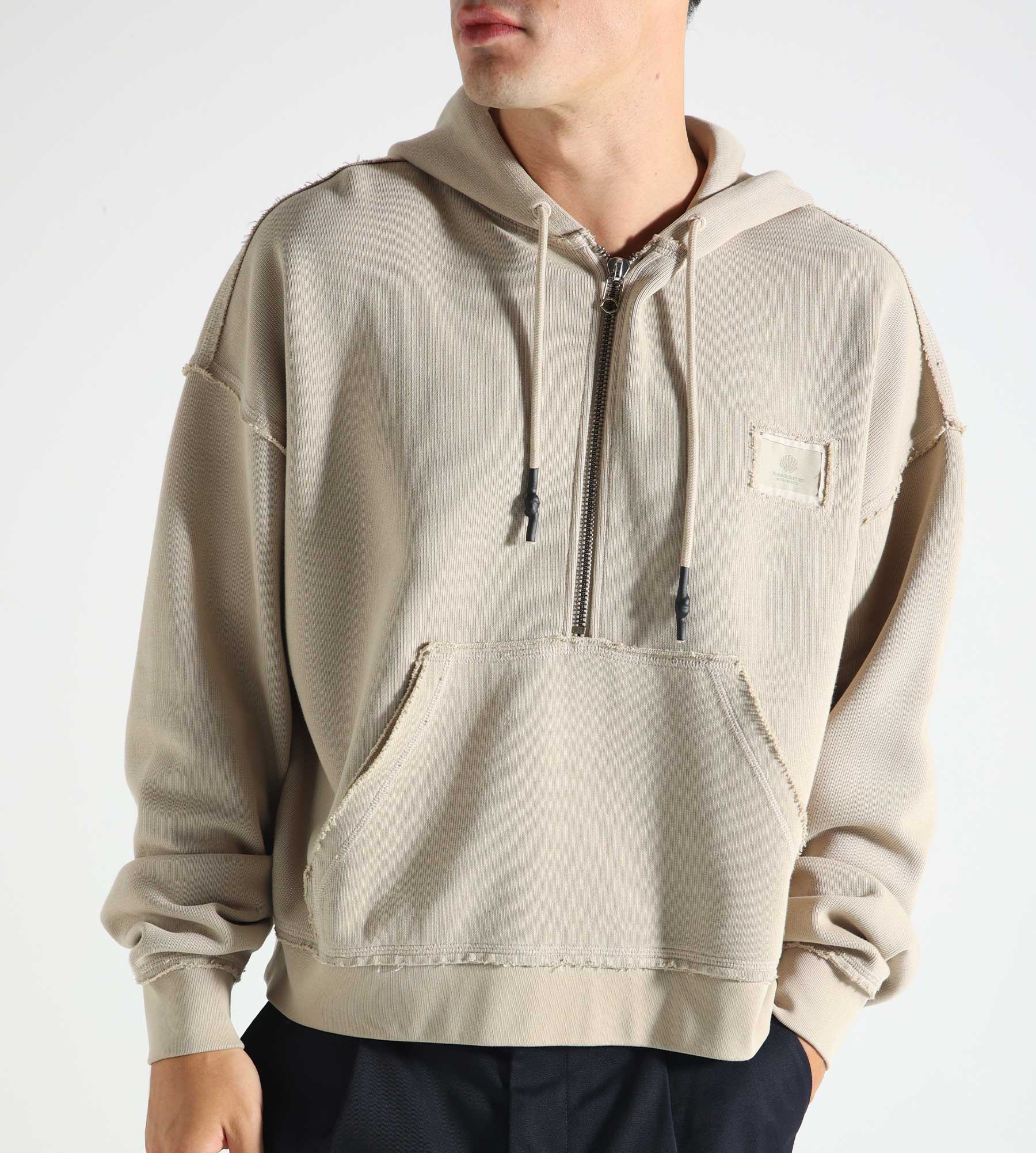 New Amsterdam Surf Association Half Zip Hoodie Warm Sand