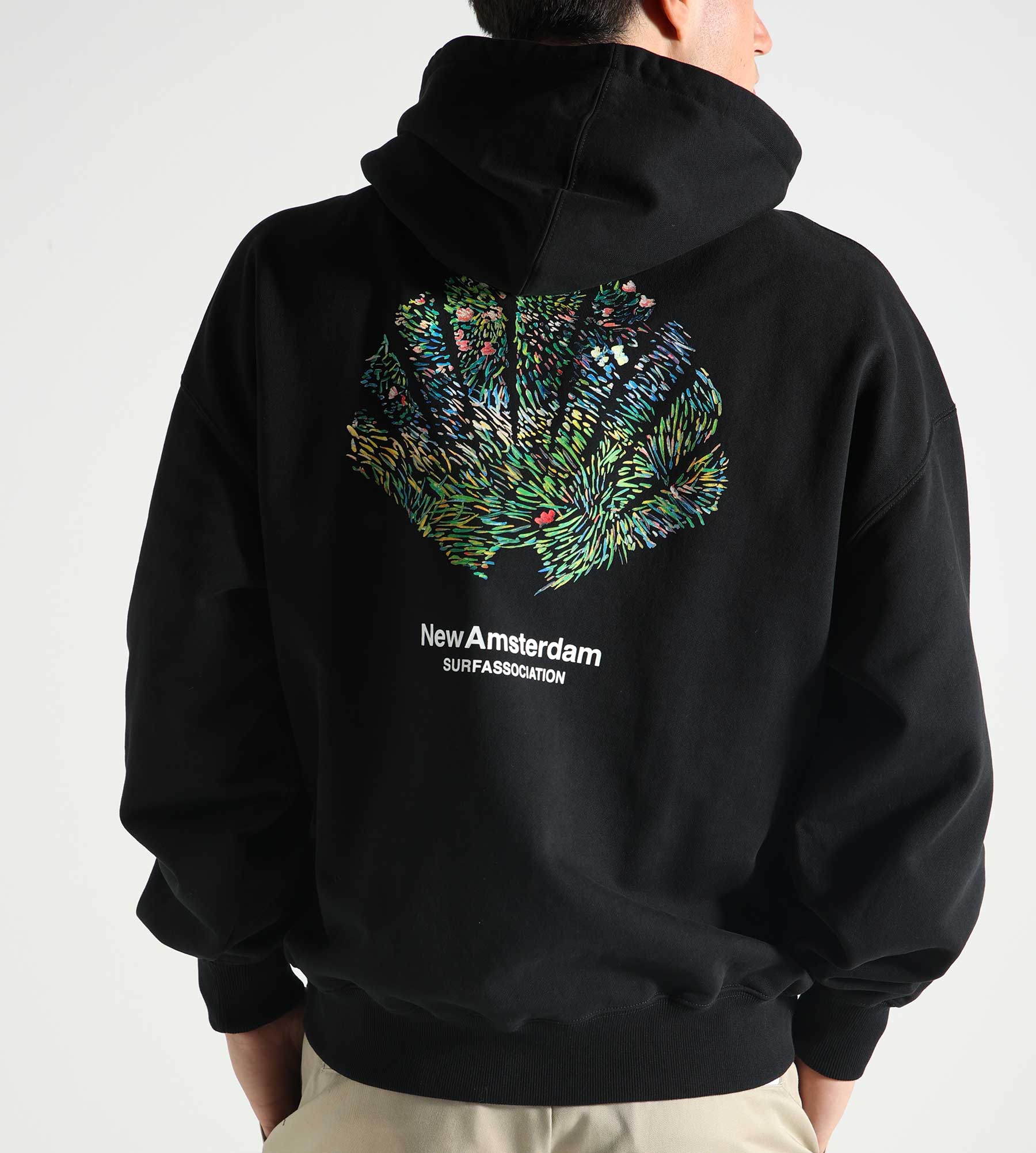 New Amsterdam Surf Association Tall Grass Hoodie Black