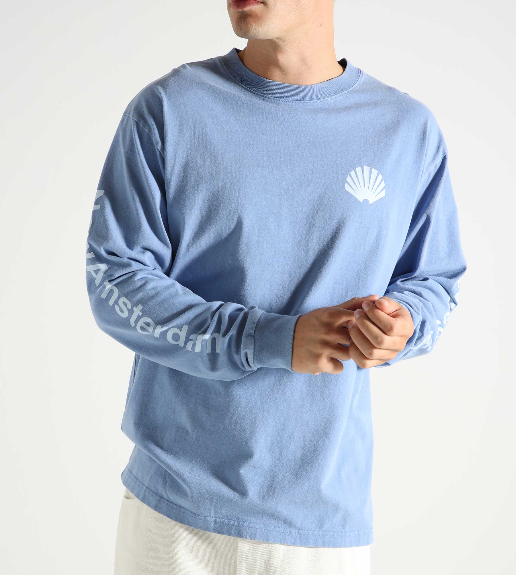 New Amsterdam Surf Association Logo Longsleeve Tee Blue