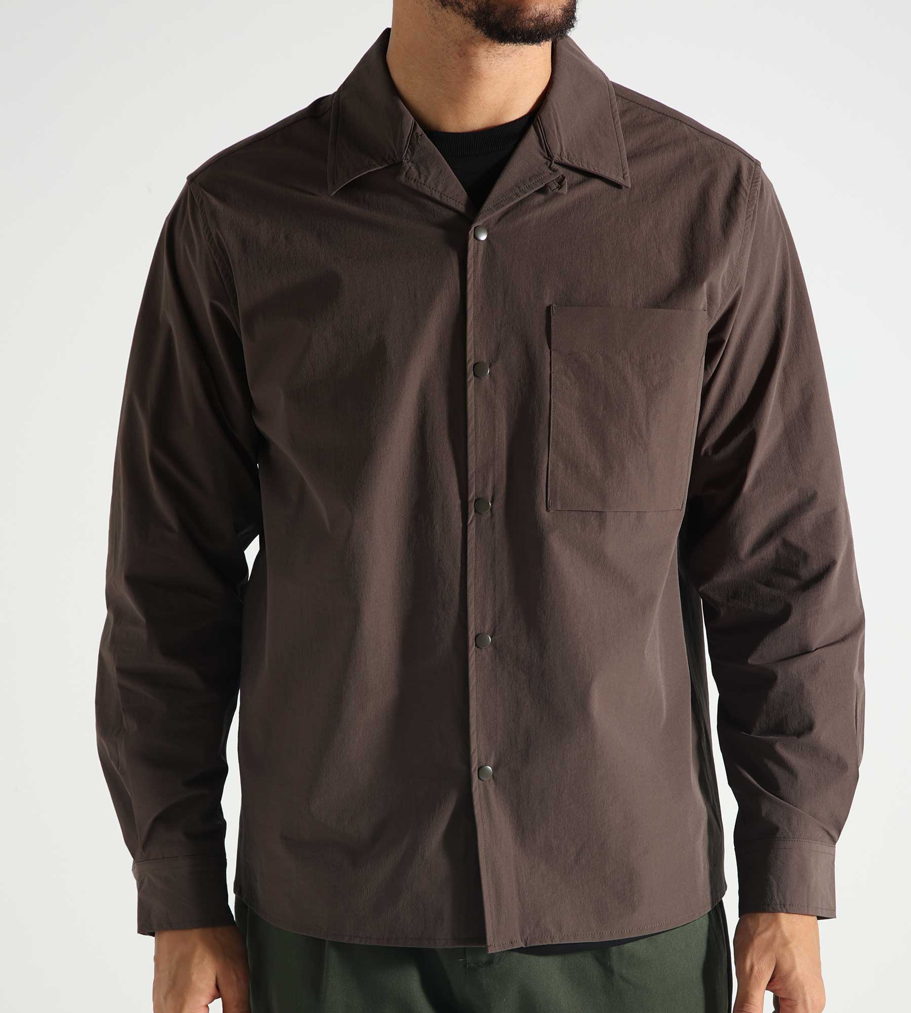 Norse Projects Carsten Travel Light Shirt Longsleeve Espresso