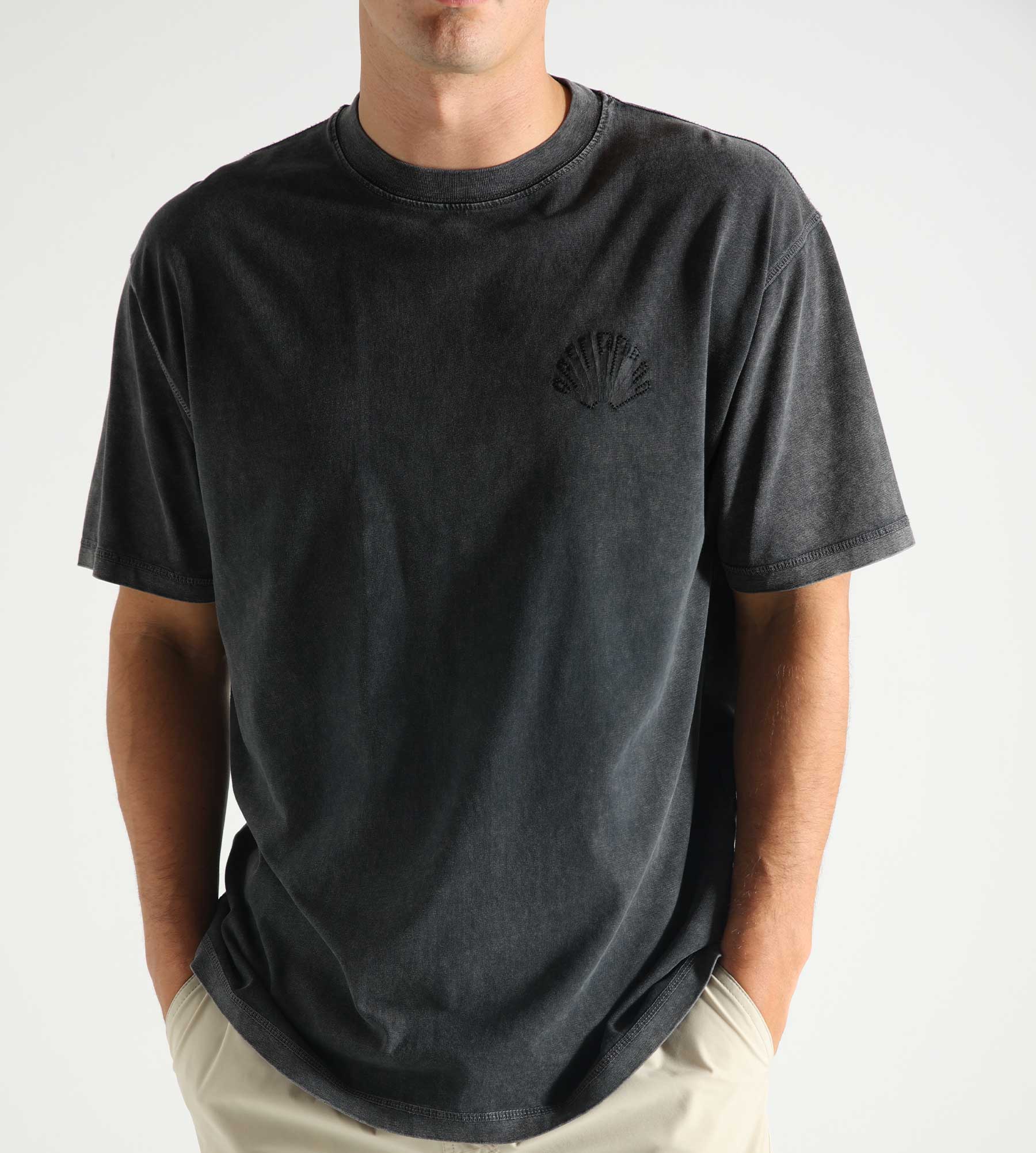 New Amsterdam Surf Association Logo Tee Washed Embro Black