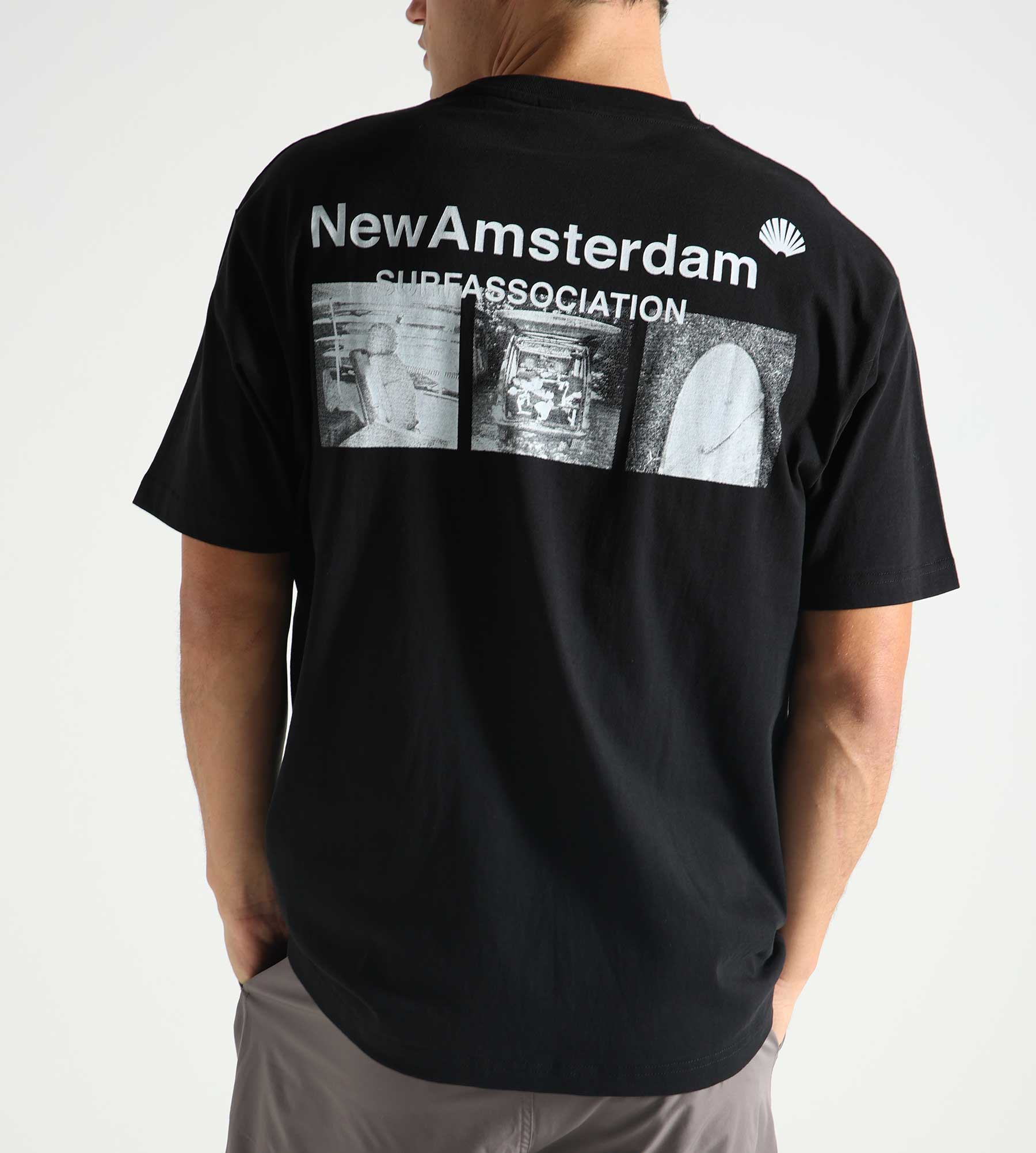 New Amsterdam Surf Association Photo Print Tee Black