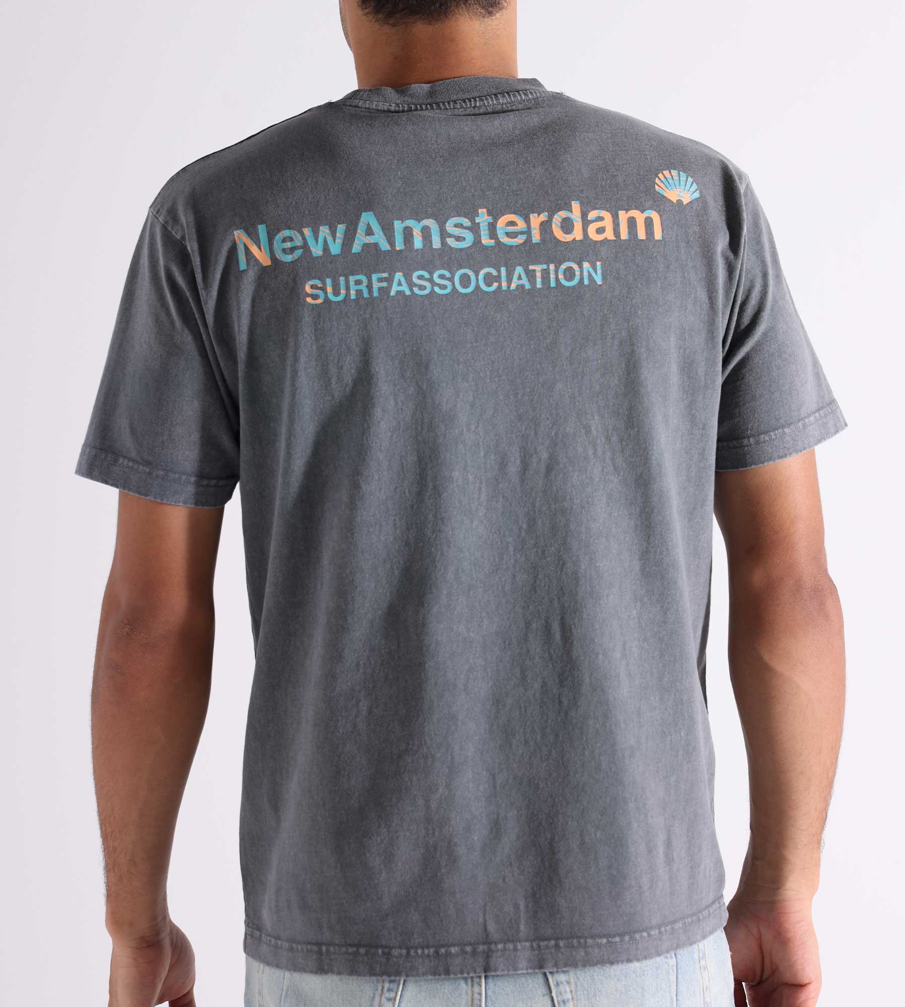 New Amsterdam Surf Association Logo Tee Grey Bronze