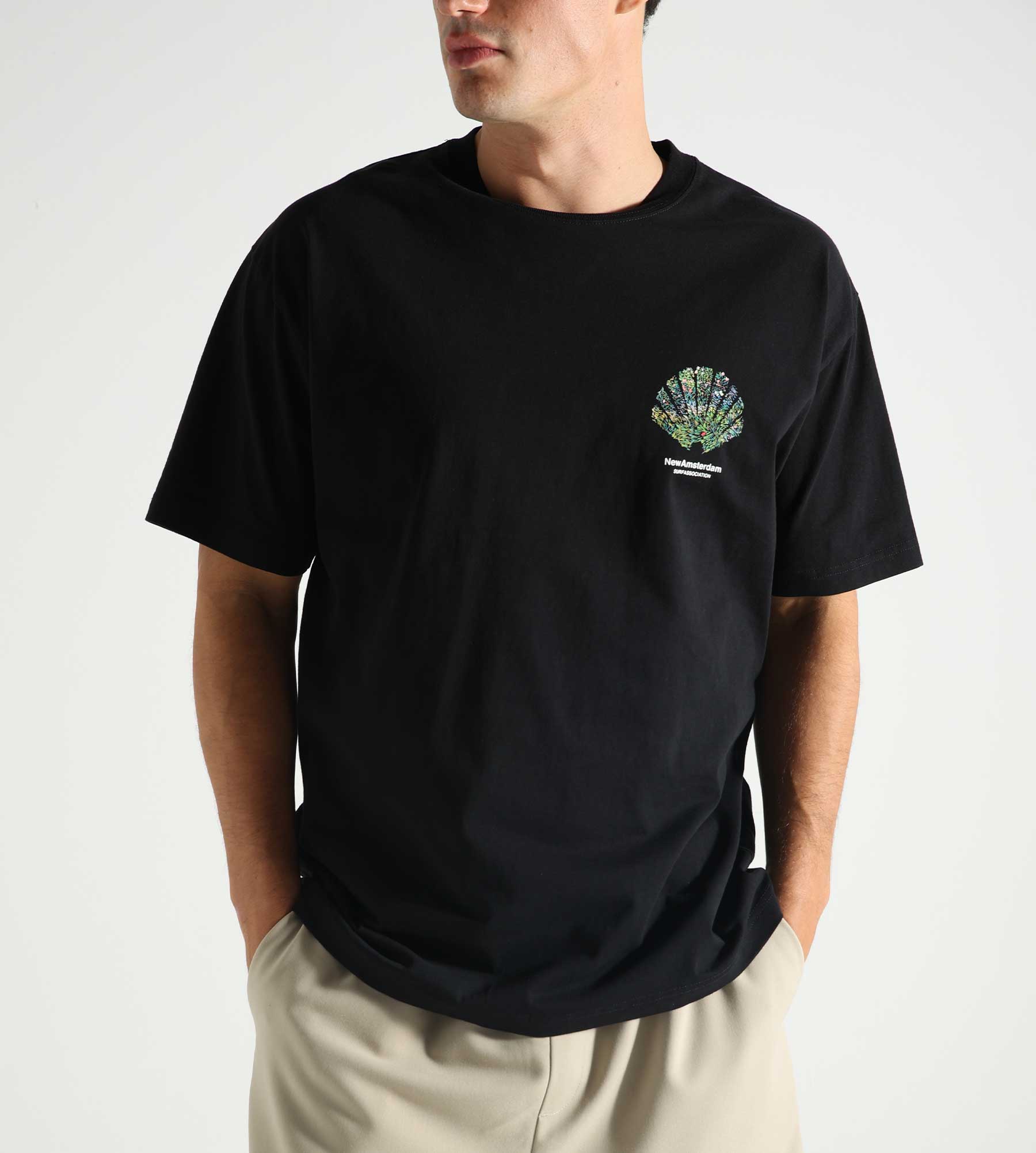 New Amsterdam Surf Association Tall Grass Tee Black