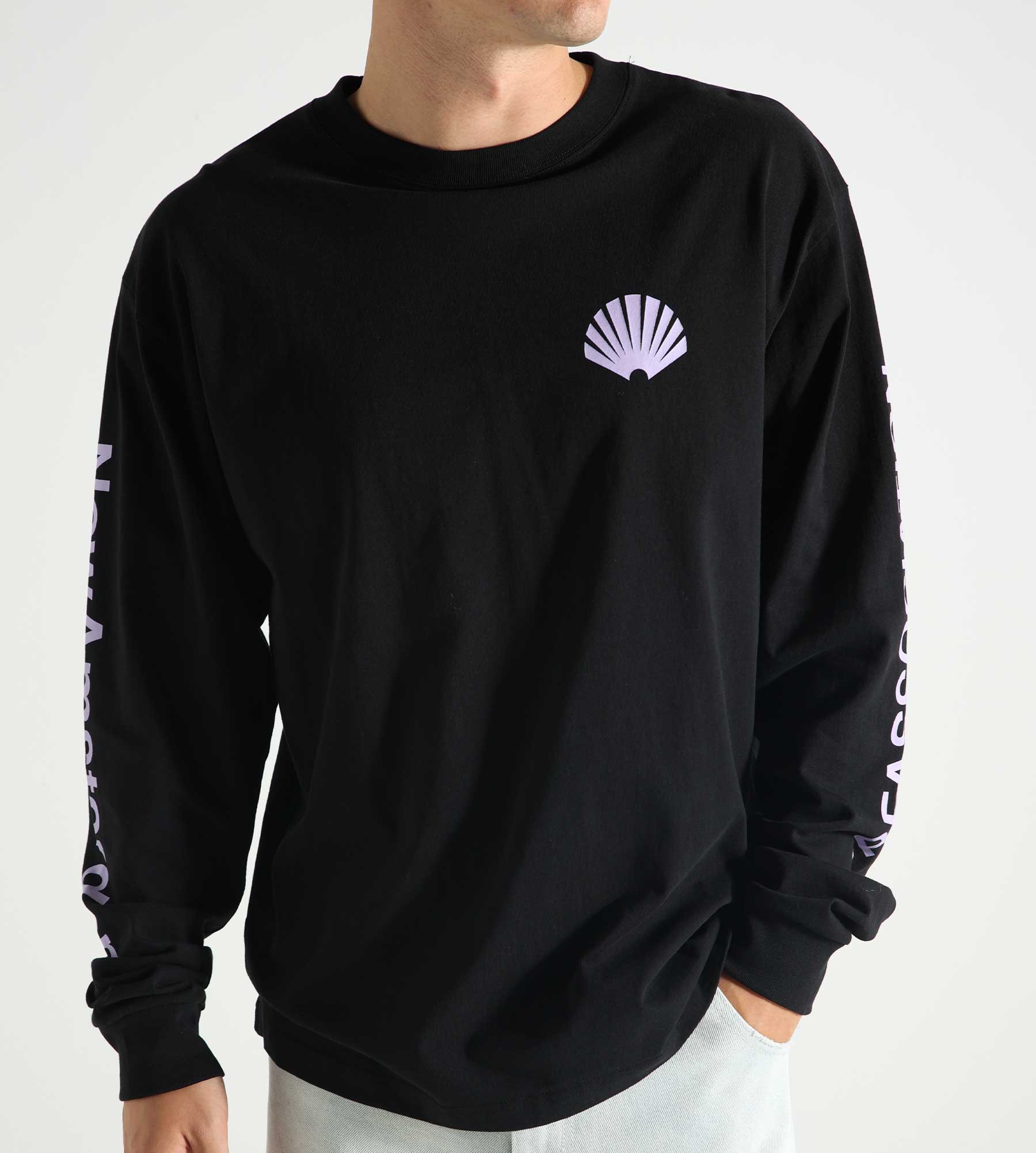 New Amsterdam Surf Association Logo Longsleeve Black Purple