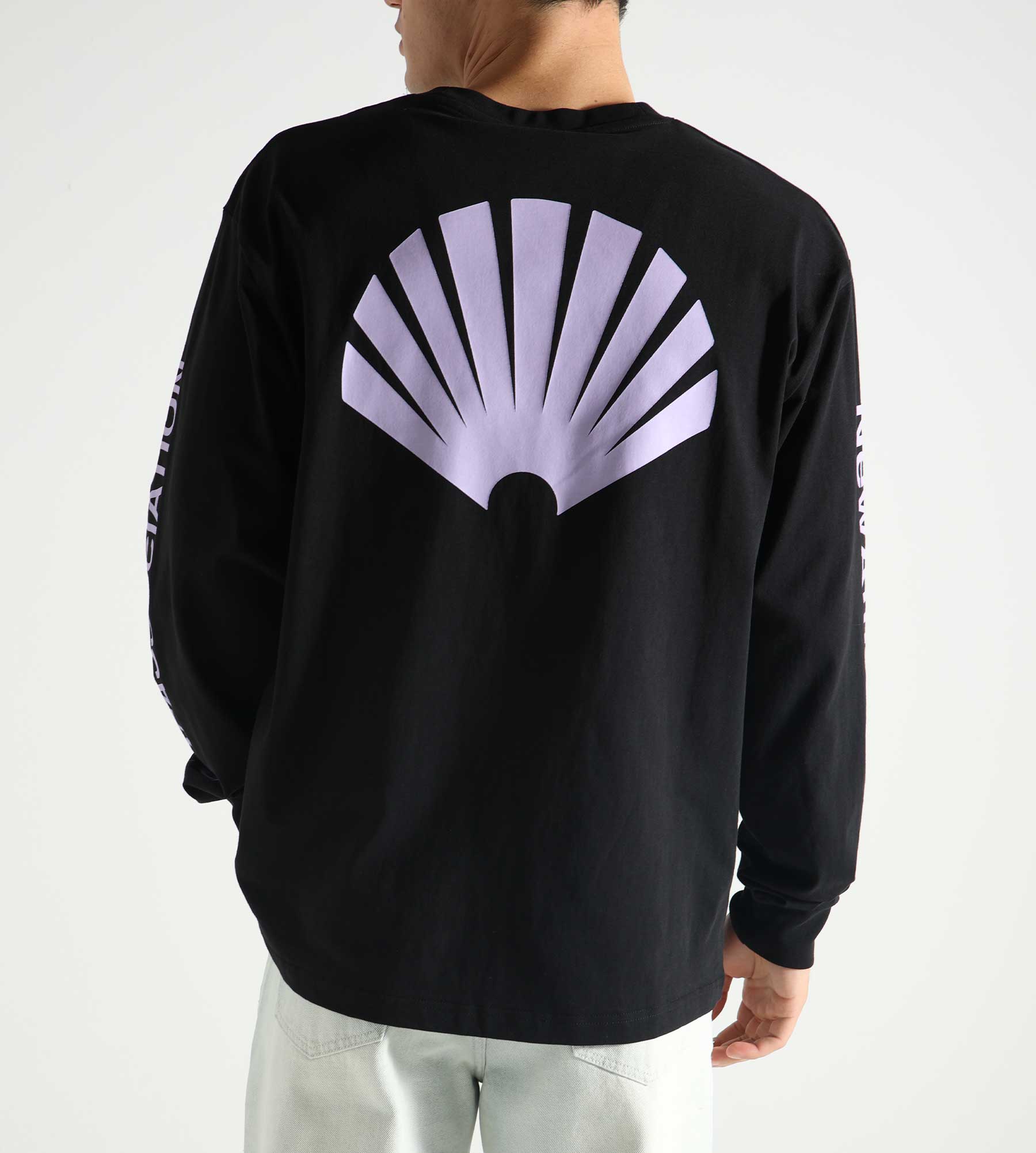 New Amsterdam Surf Association Logo Longsleeve Black Purple