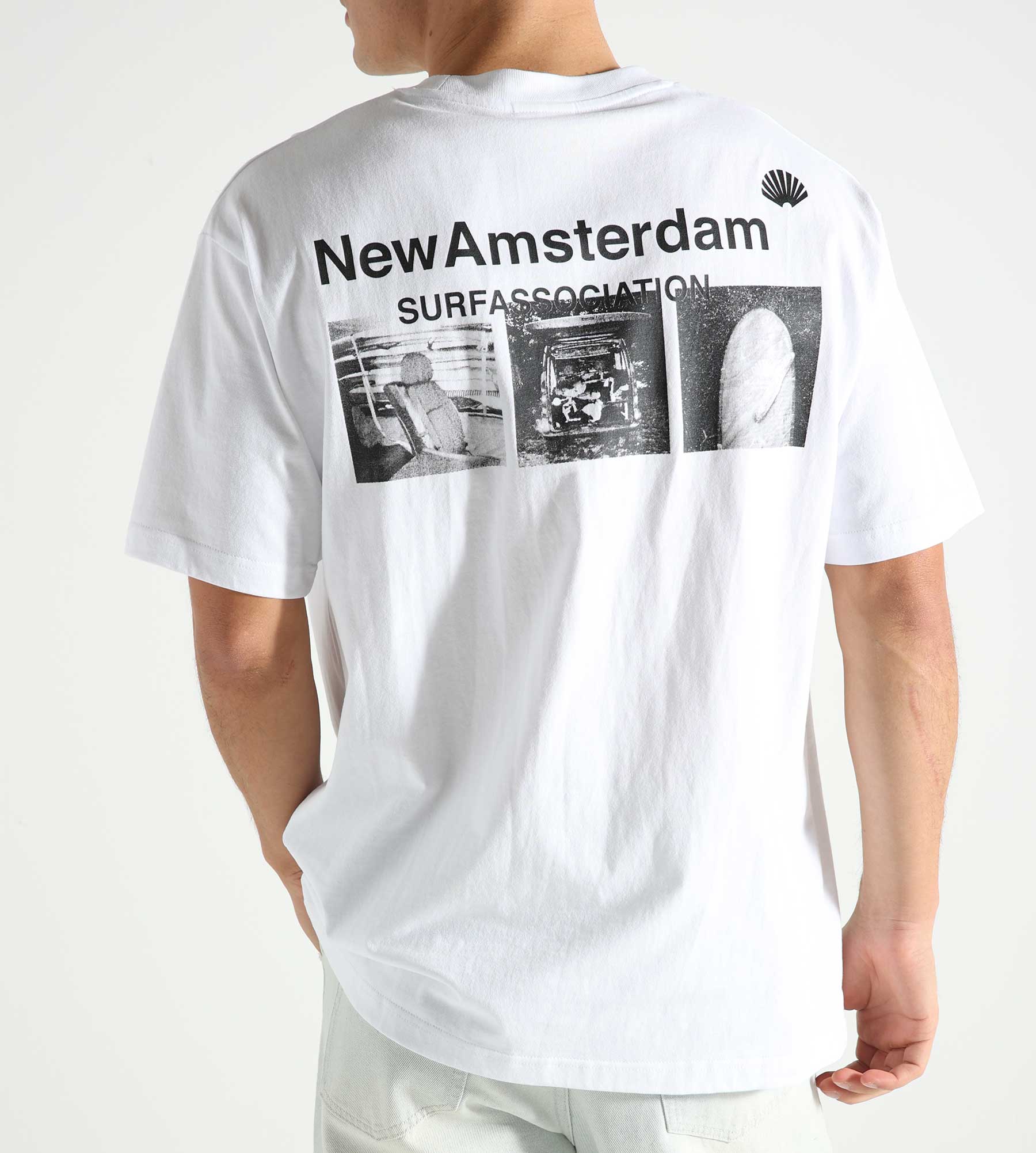 New Amsterdam Surf Association Photo Print Tee White