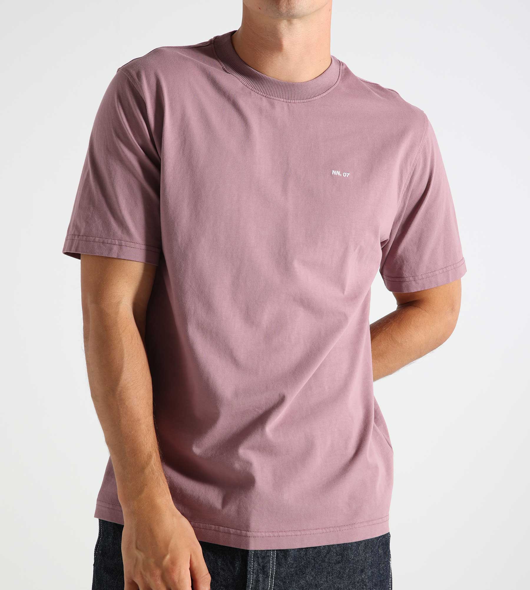 NN.07 Adam EMB T-shirt 3209 Grape Shake