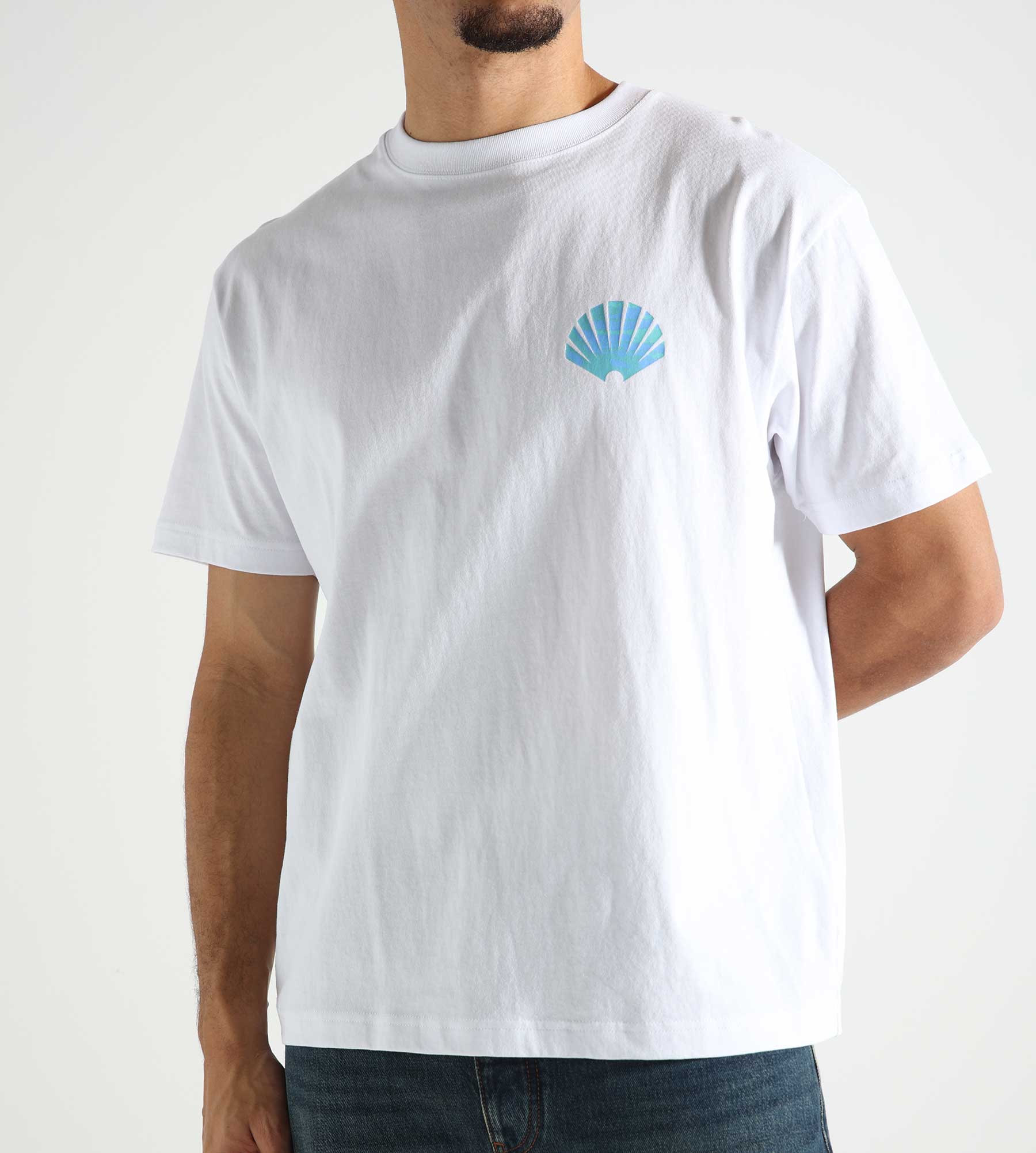 New Amsterdam Surf Association Logo Tee White Green Frost