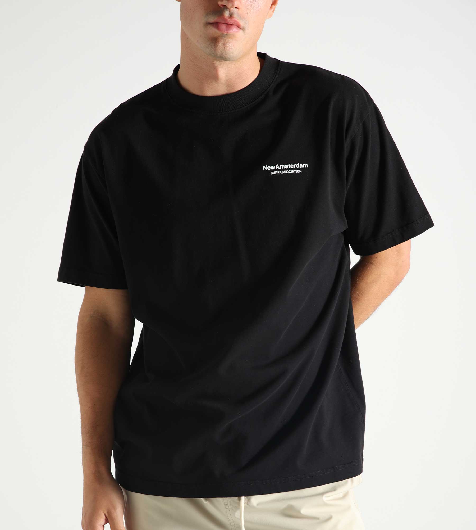 New Amsterdam Surf Association Seal Logo Tee Black