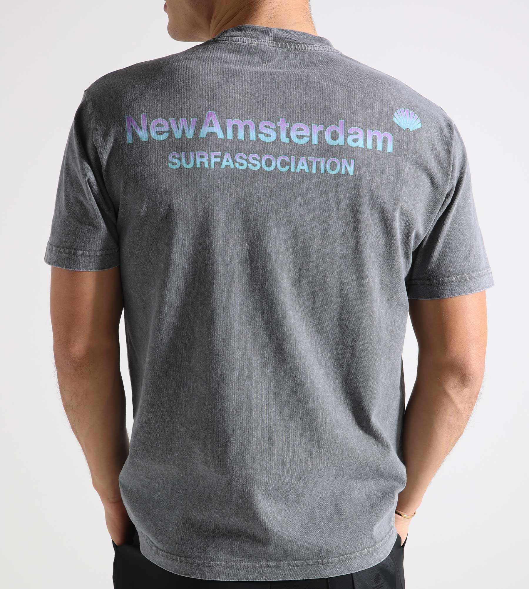 New Amsterdam Surf Association Logo Tee Grey