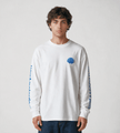 New Amsterdam Surf Association Logo Longsleeve White Cobalt