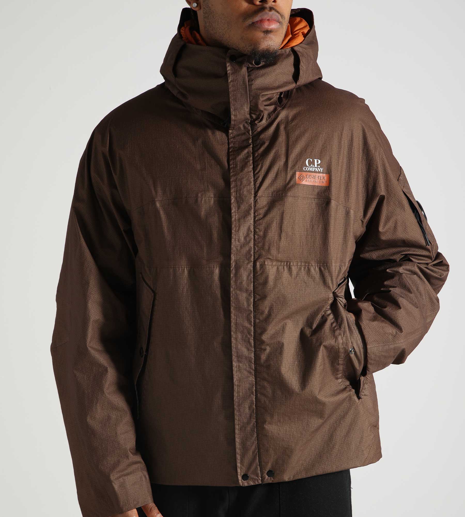 C.P. Company Outerwear Medium Jacket In Gore G-Type Bombay Brown