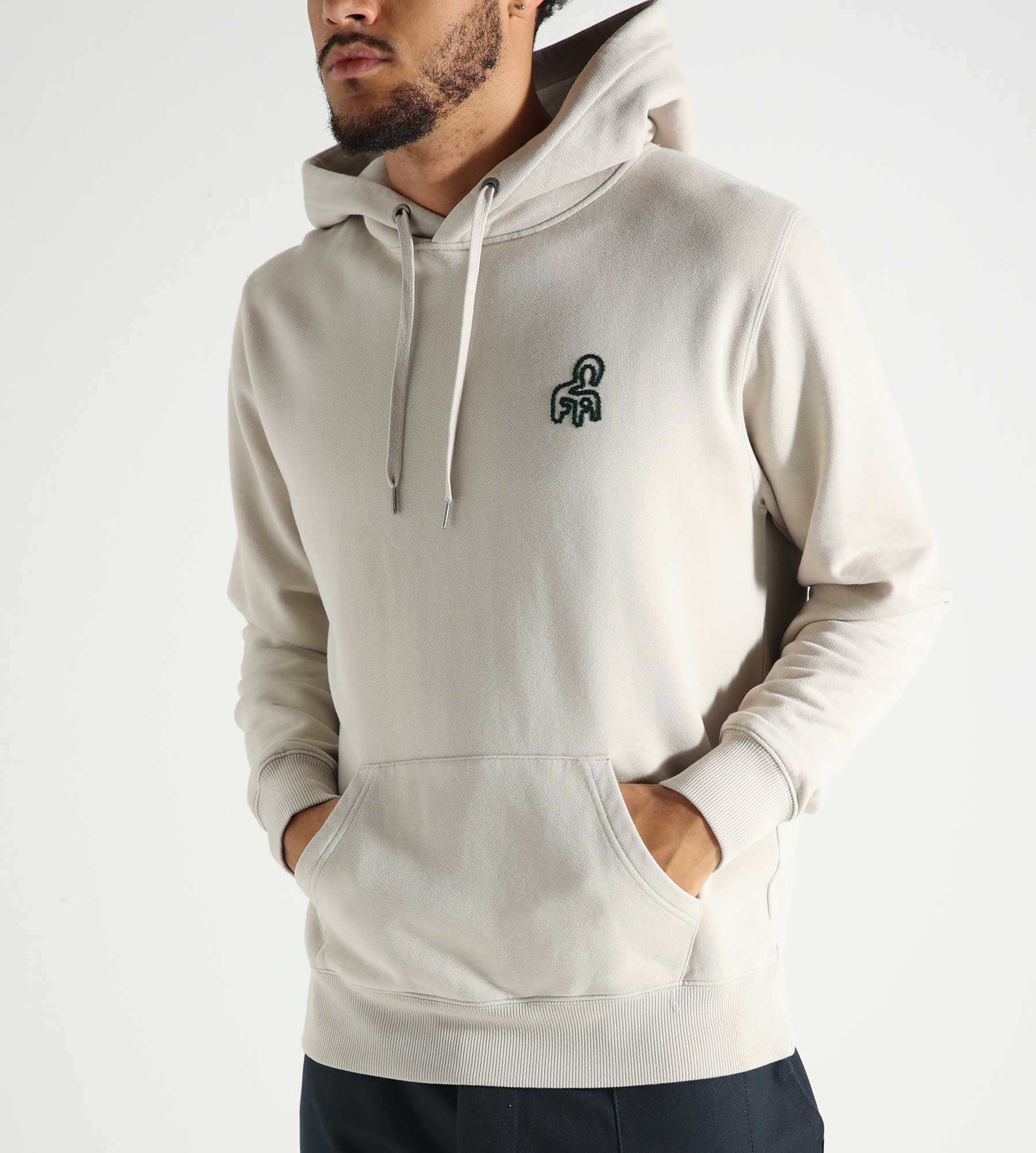 OLAF Chair Logo Hoodie Cement