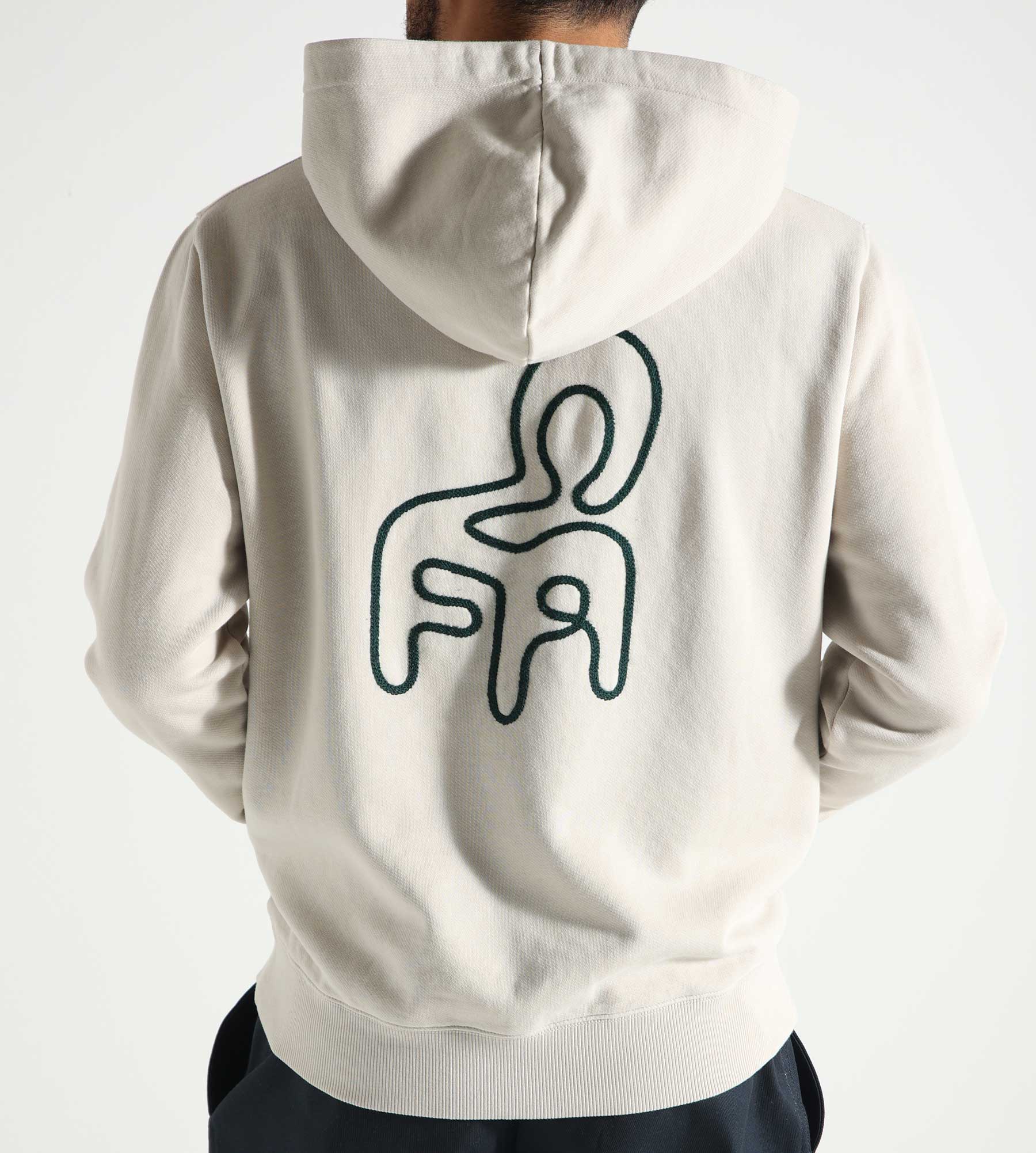 OLAF Chair Logo Hoodie Cement