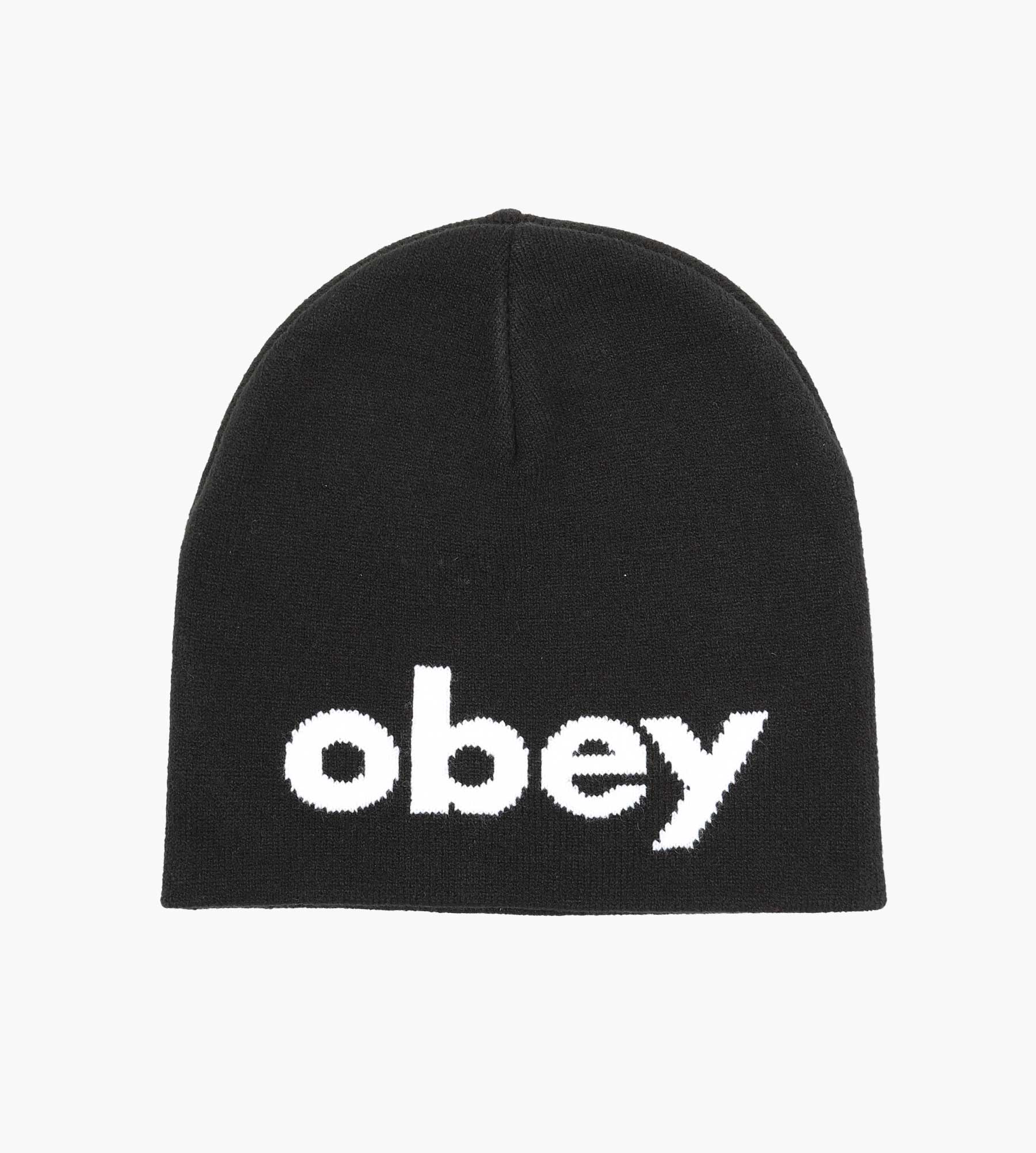 Obey Lowercase Beanie Black