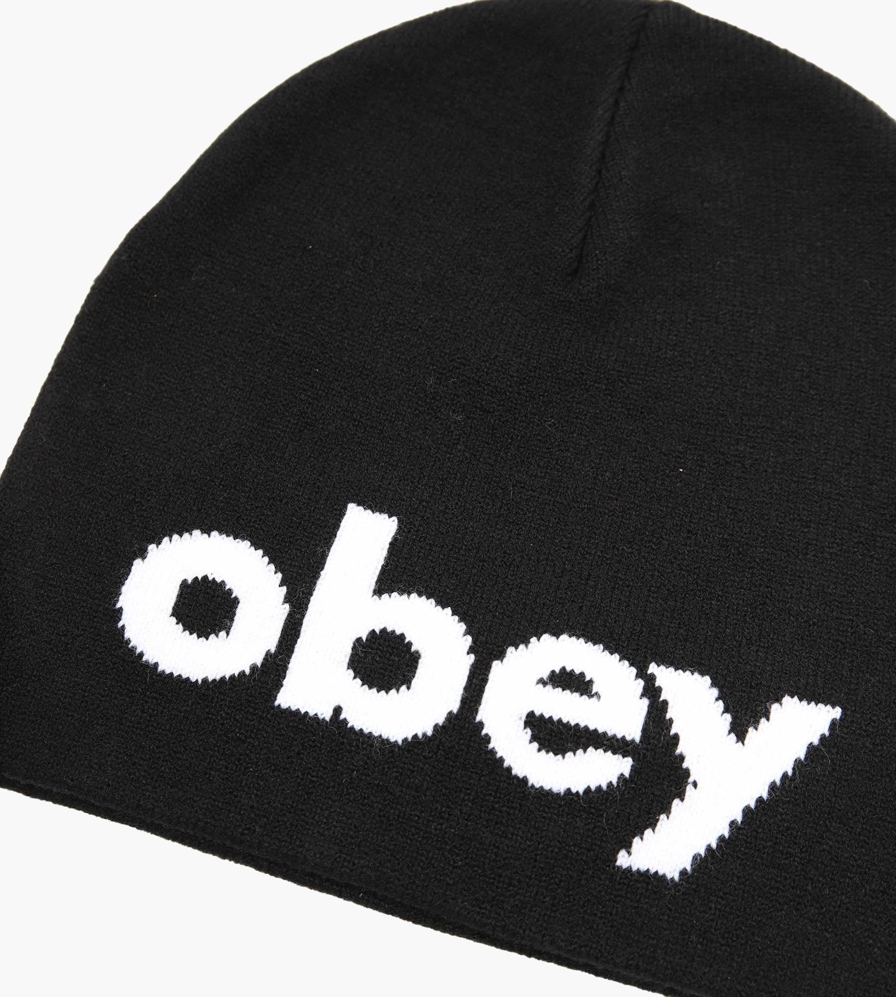 Obey Lowercase Beanie Black