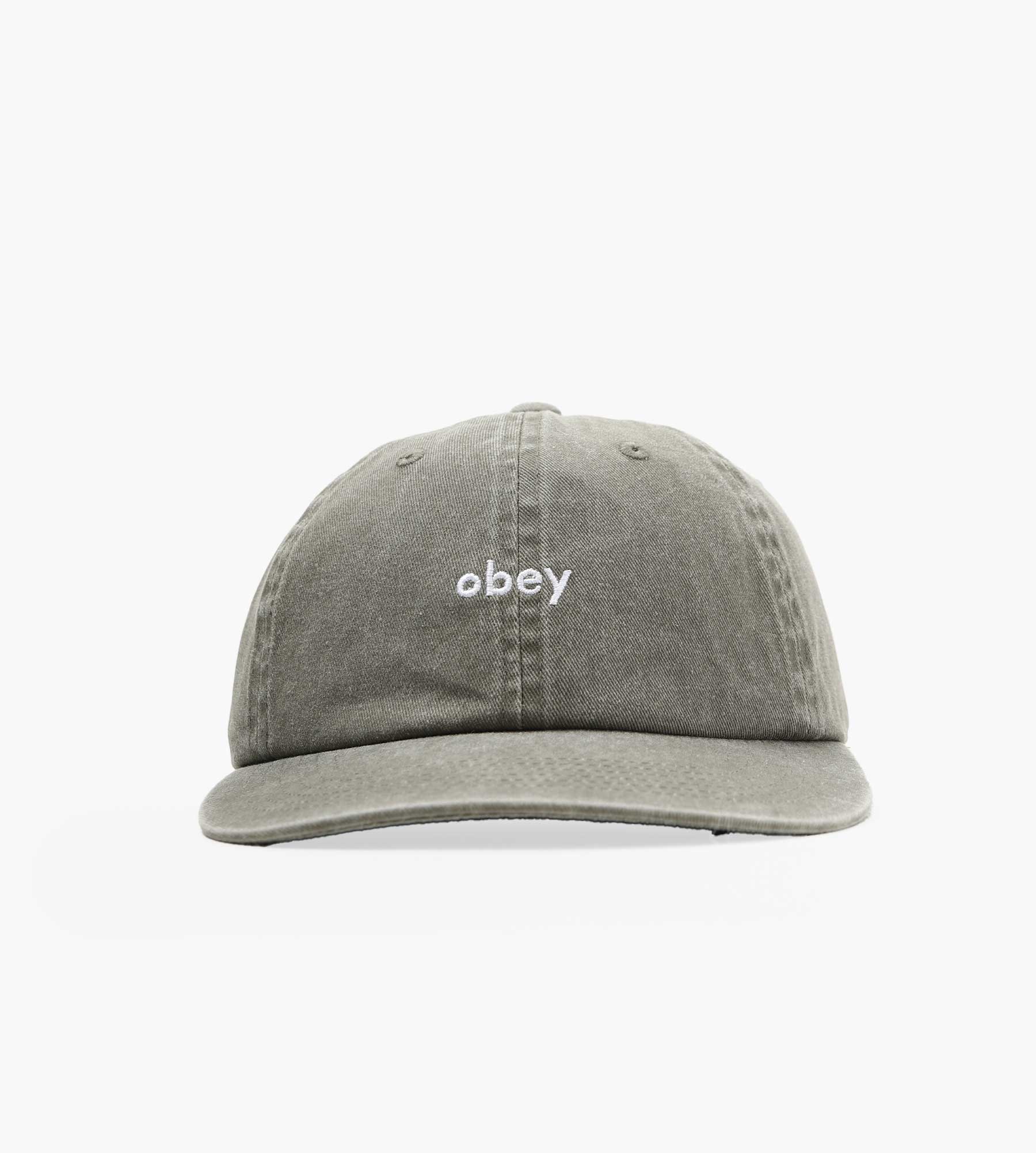 Obey Pigment Lowercase 6 Panel Stra Pigment Olive