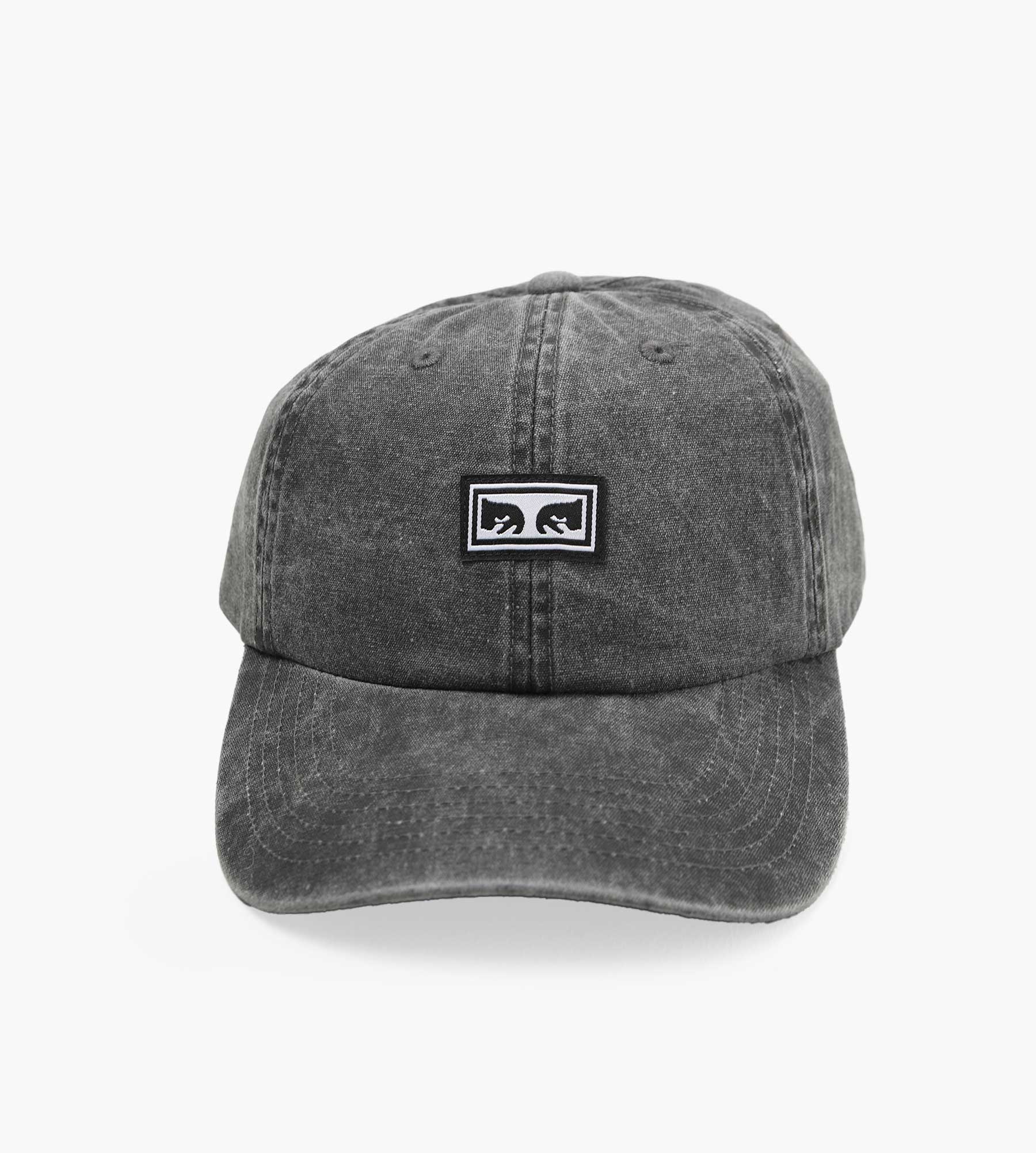 Obey Icon Eyes Pigment 6 Panel Velc Pigment Black